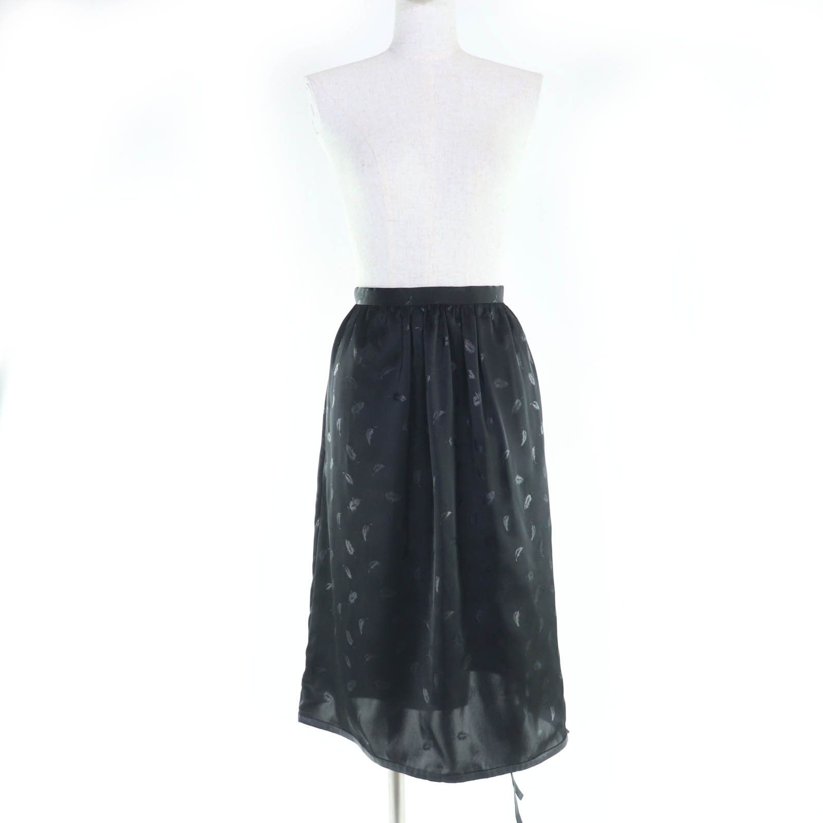 Other Other noir kei ninomiya COMME des GARCONS Feather Print Hem Ribbon Skirt Textile Skirts DUTY FREE for USA Size ONE SIZE - 2 Thumbnail