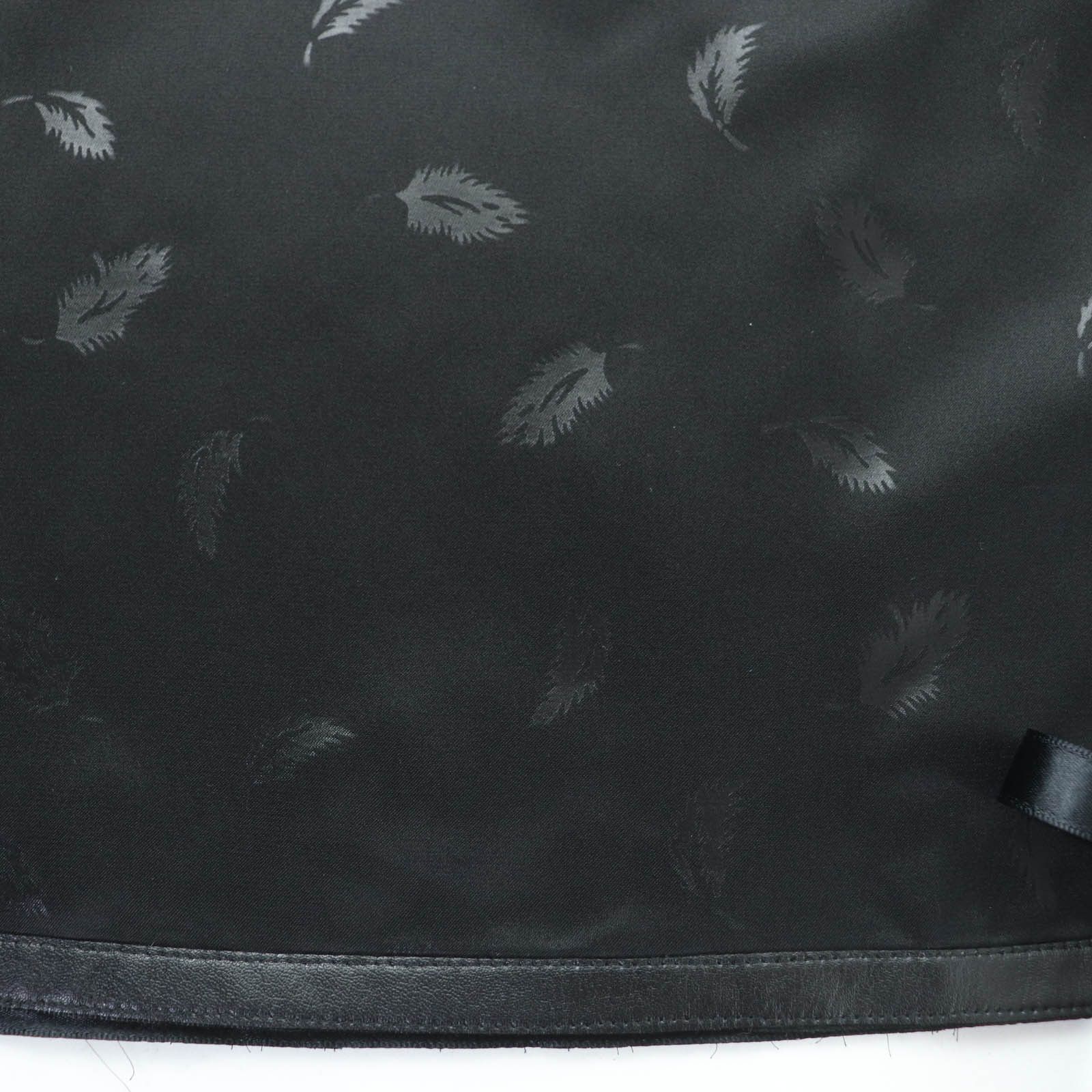 Other Other noir kei ninomiya COMME des GARCONS Feather Print Hem Ribbon Skirt Textile Skirts DUTY FREE for USA Size ONE SIZE - 7 Thumbnail