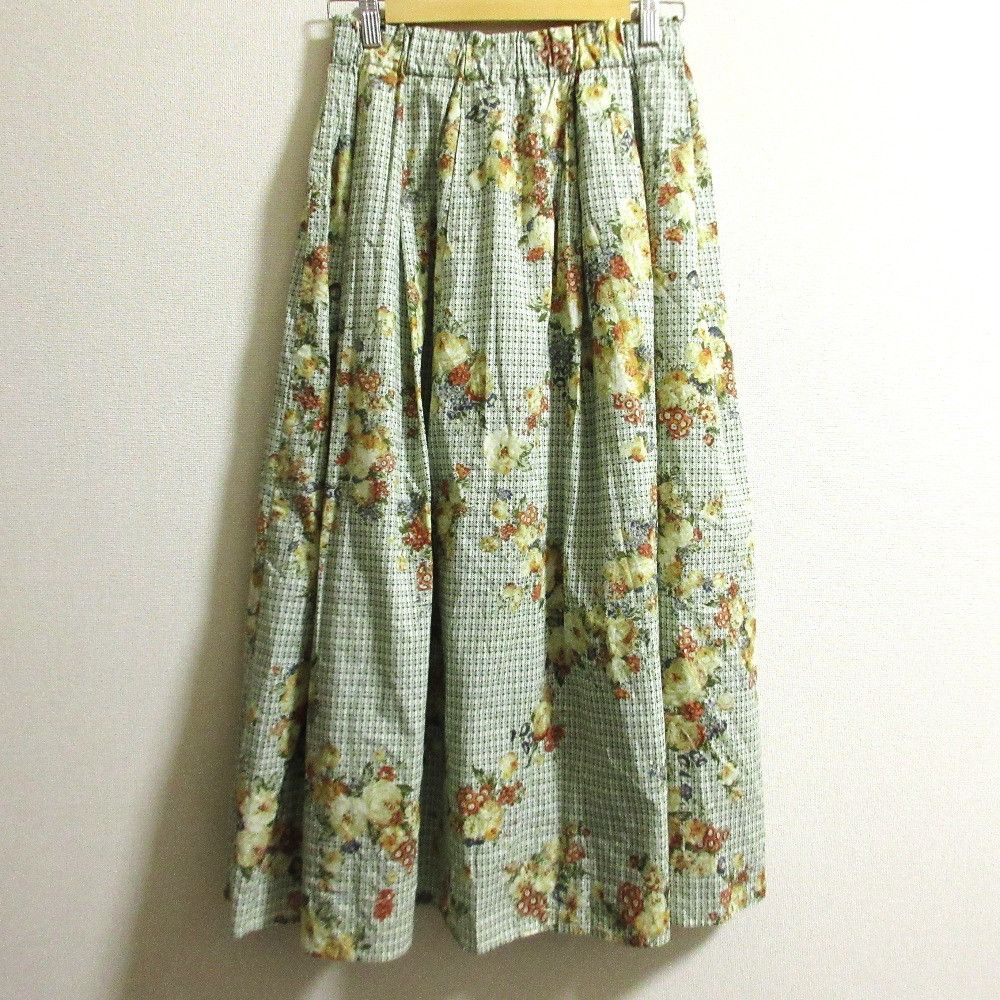 Other Other Ingeborg Check Flower Print Skirt Others Skirts DUTY FREE for USA Size ONE SIZE - 3 Thumbnail