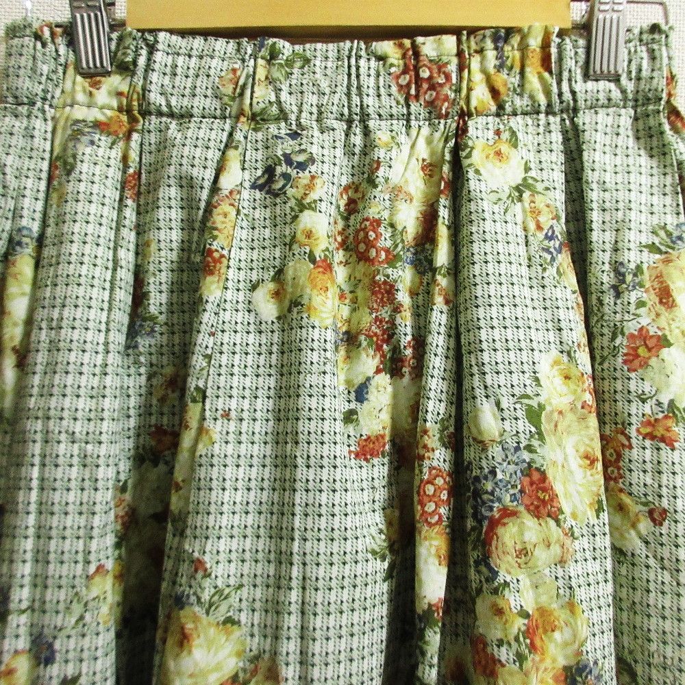 Other Other Ingeborg Check Flower Print Skirt Others Skirts DUTY FREE for USA Size ONE SIZE - 5 Thumbnail