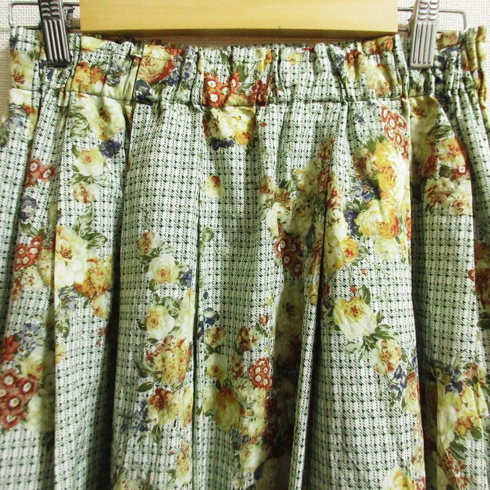 Other Other Ingeborg Check Flower Print Skirt Others Skirts DUTY FREE for USA Size ONE SIZE - 4 Thumbnail