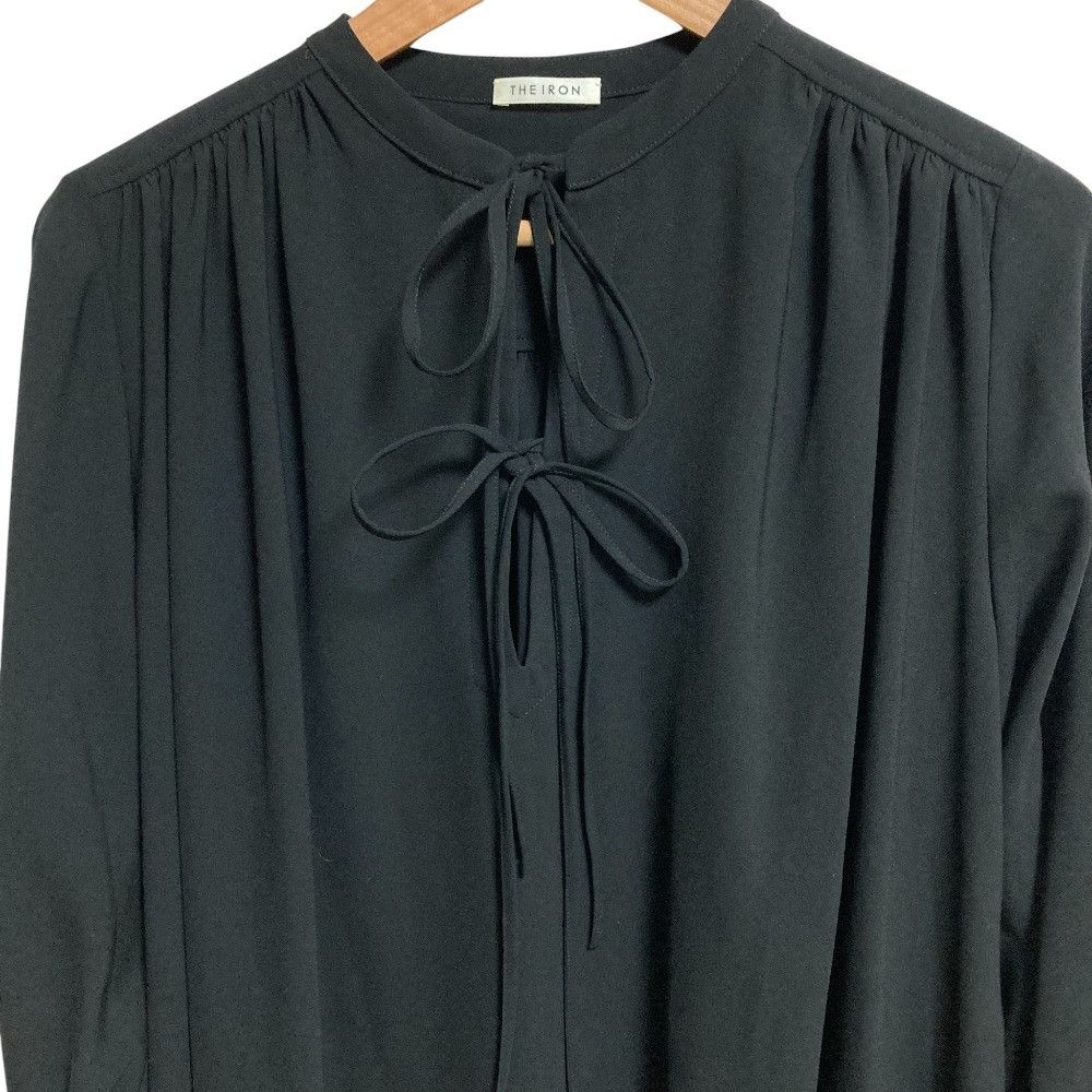Other Other THE IRON BOW-FRONT ASYMMETRY Onepiece Triacetate Long Sleeve Dress Others Dresses R93167-01 DUTY FREE for USA Size ONE SIZE - 4 Thumbnail