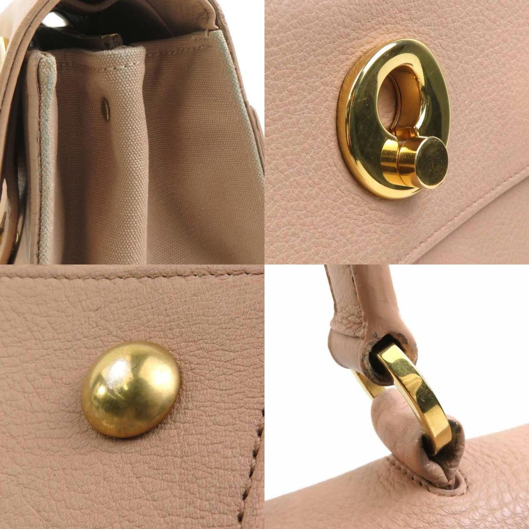 Saint Laurent Paris Saint Laurent Muse Two handbag/shoulder bag in pink beige leather, women's, r10941g Size ONE SIZE - 4 Thumbnail