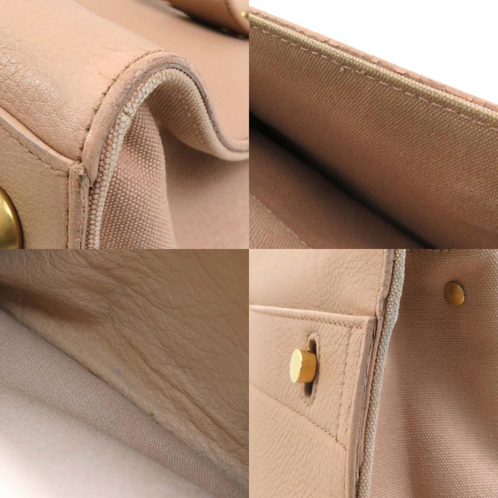 Saint Laurent Paris Saint Laurent Muse Two handbag/shoulder bag in pink beige leather, women's, r10941g Size ONE SIZE - 3 Thumbnail