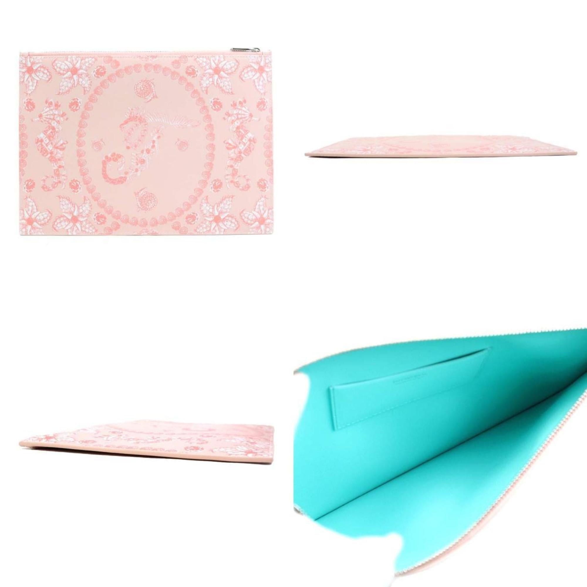 Tiffany & Co. Tiffany & Co. Clutch Bag, Leather, Pink, Women's, h31812a Size ONE SIZE - 3 Thumbnail