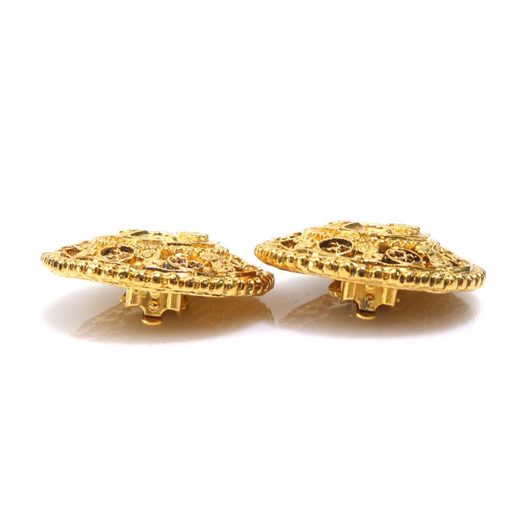 Chanel CHANEL Metal Gold Earrings for Women e61285a Size ONE SIZE - 3 Thumbnail