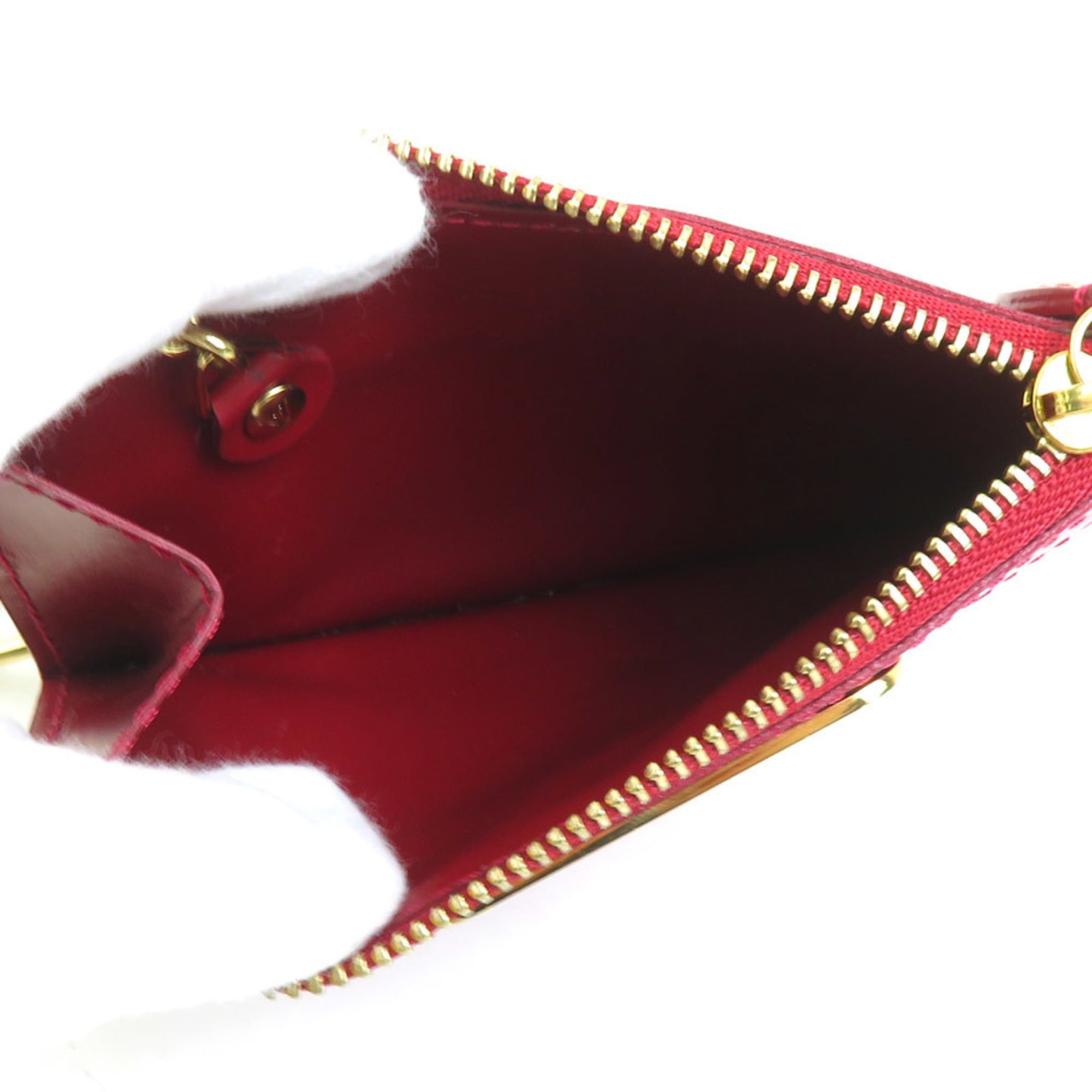 Louis Vuitton Louis Vuitton Monogram Vernis Key Case, Pochette, NM, Patent Leather, Dark Red, Gold, Women's, M93559 e61296a Size ONE SIZE - 3 Thumbnail