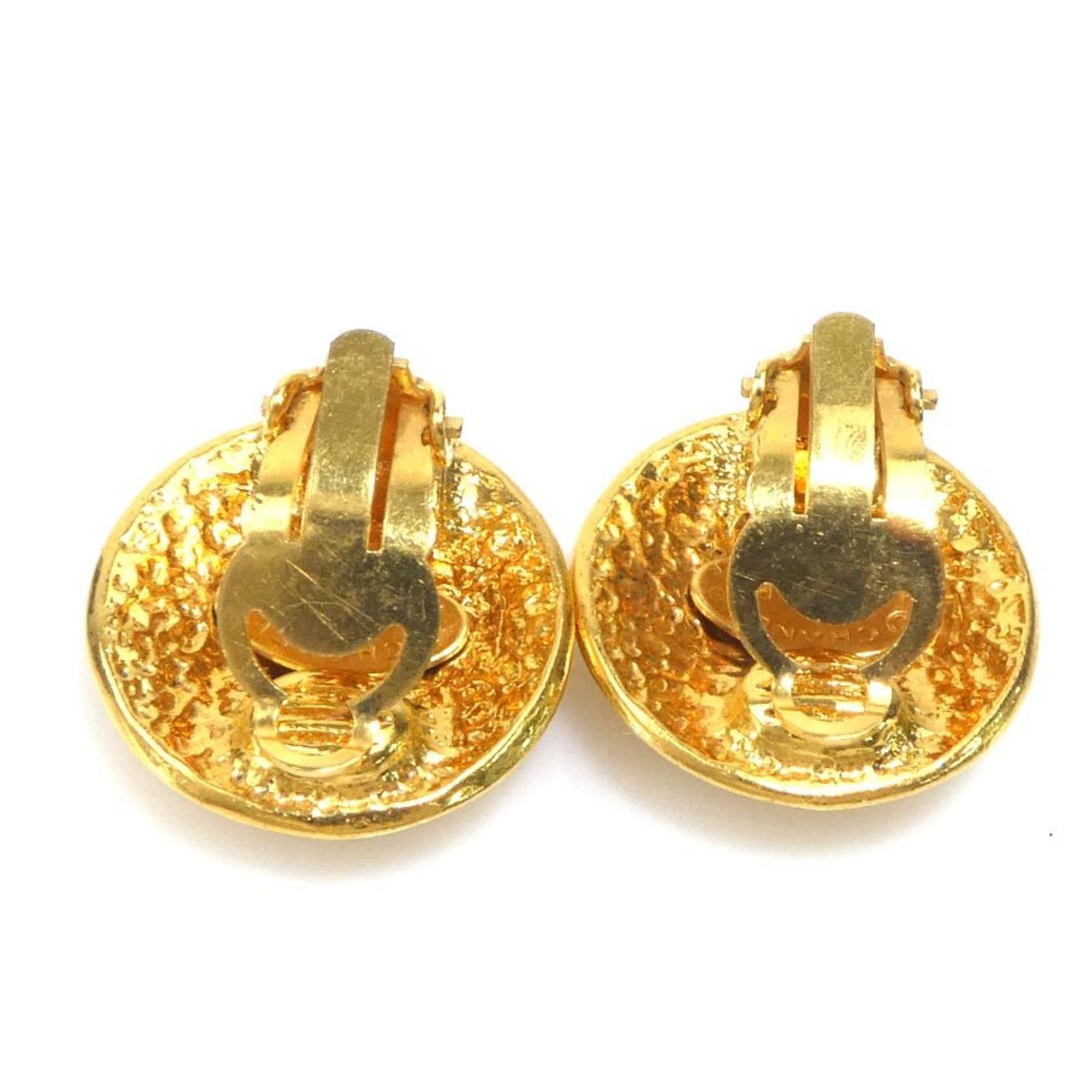Chanel CHANEL Coco Mark Metal Gold Earrings for Women e61284n Size ONE SIZE - 4 Thumbnail
