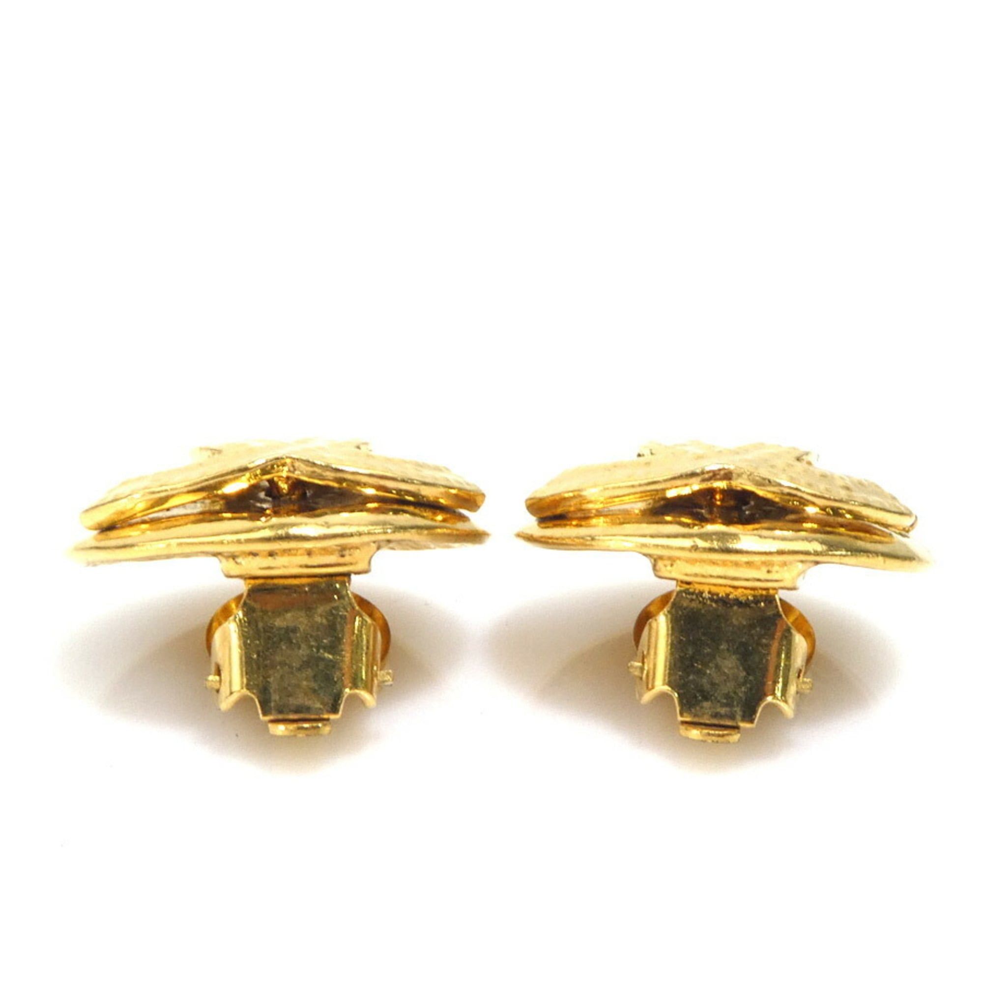 Chanel CHANEL Coco Mark Metal Gold Earrings for Women e61284n Size ONE SIZE - 3 Thumbnail