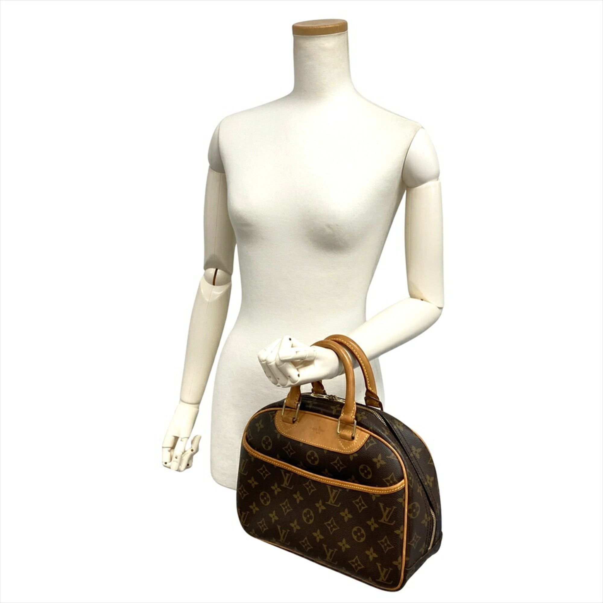 Louis Vuitton Louis Vuitton Trouville Handbag Monogram Canvas M42228 Brown MI0025 Women's Size ONE SIZE - 3 Thumbnail