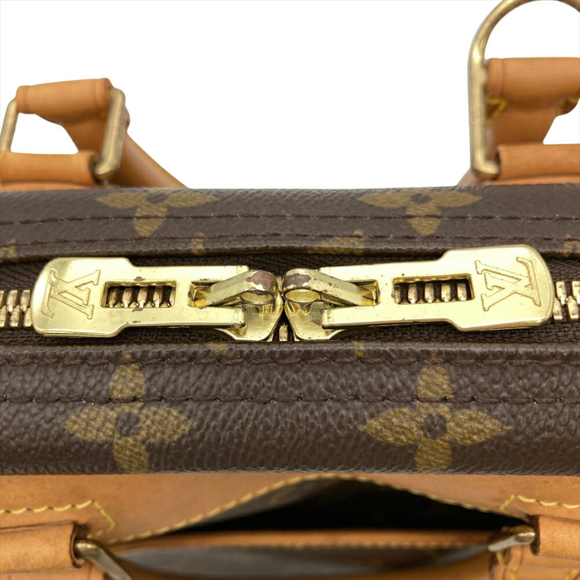 Louis Vuitton Louis Vuitton Trouville Handbag Monogram Canvas M42228 Brown MI0025 Women's Size ONE SIZE - 11 Thumbnail