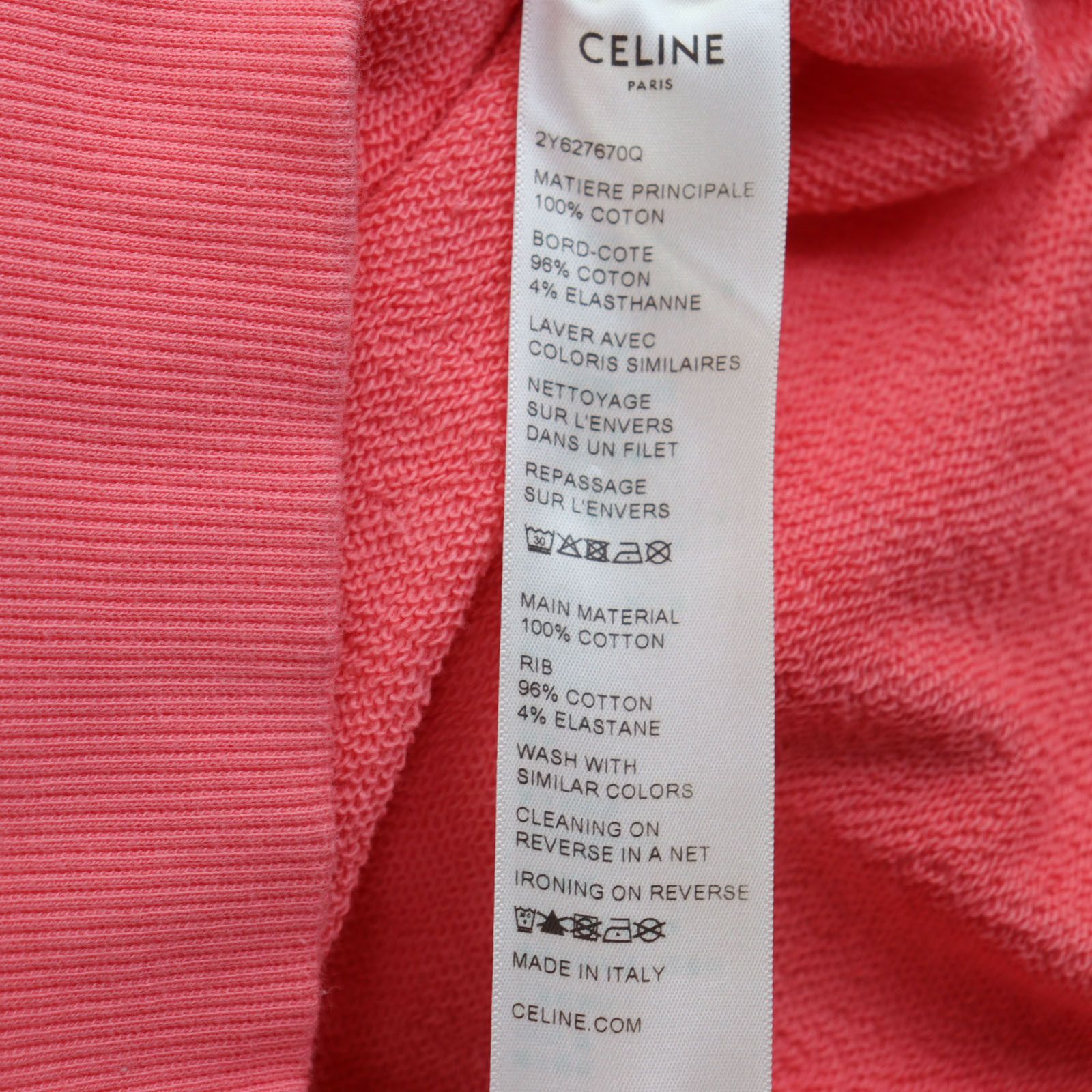 Celine Celine CELINE Hoodie Cotton Sweatshirt Textile Sweatshirts & Hoodies 2Y627670Q DUTY FREE for USA Size ONE SIZE - 8 Thumbnail