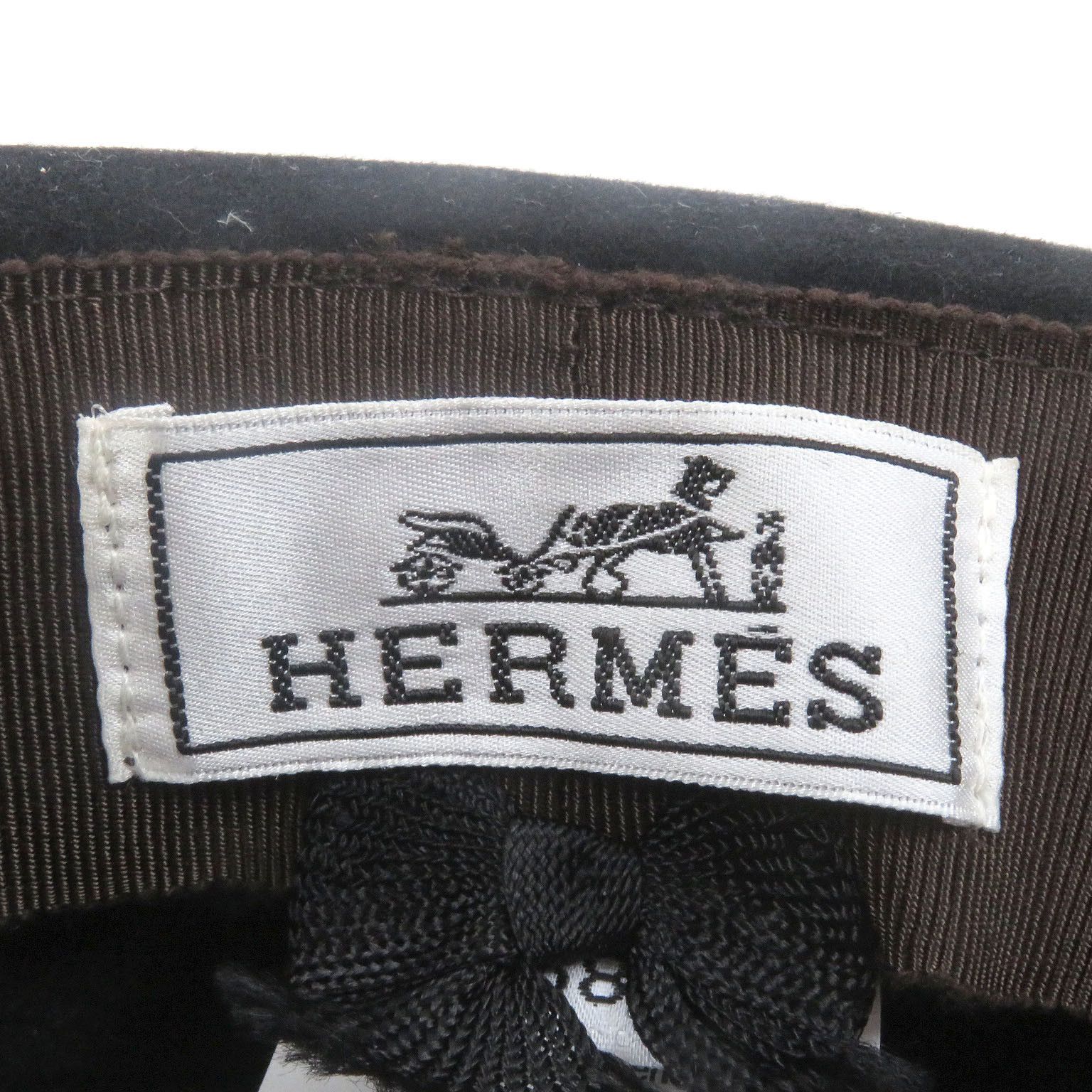 Hermes Hermes Hermes Serie Button Hat Lapin Felt Hat Fur Hats DUTY FREE for USA Size ONE SIZE - 5 Thumbnail