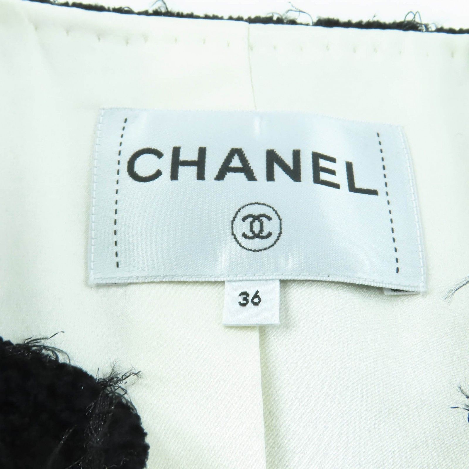 Chanel Chanel Chanel Collarless Viscose Jacket Textile Outerwear P65274V61200 DUTY FREE for USA Size ONE SIZE - 7 Thumbnail