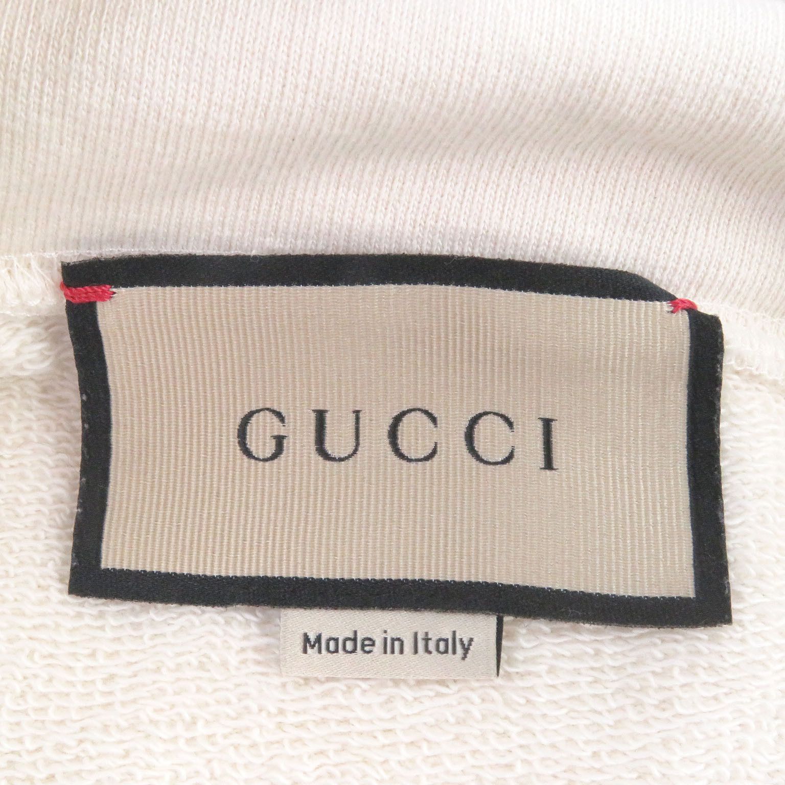 Gucci Gucci Gucci Felted sweatshirt Cotton Sweatshirt Textile Sweatshirts & Hoodies 721427 DUTY FREE for USA Size ONE SIZE - 5 Thumbnail