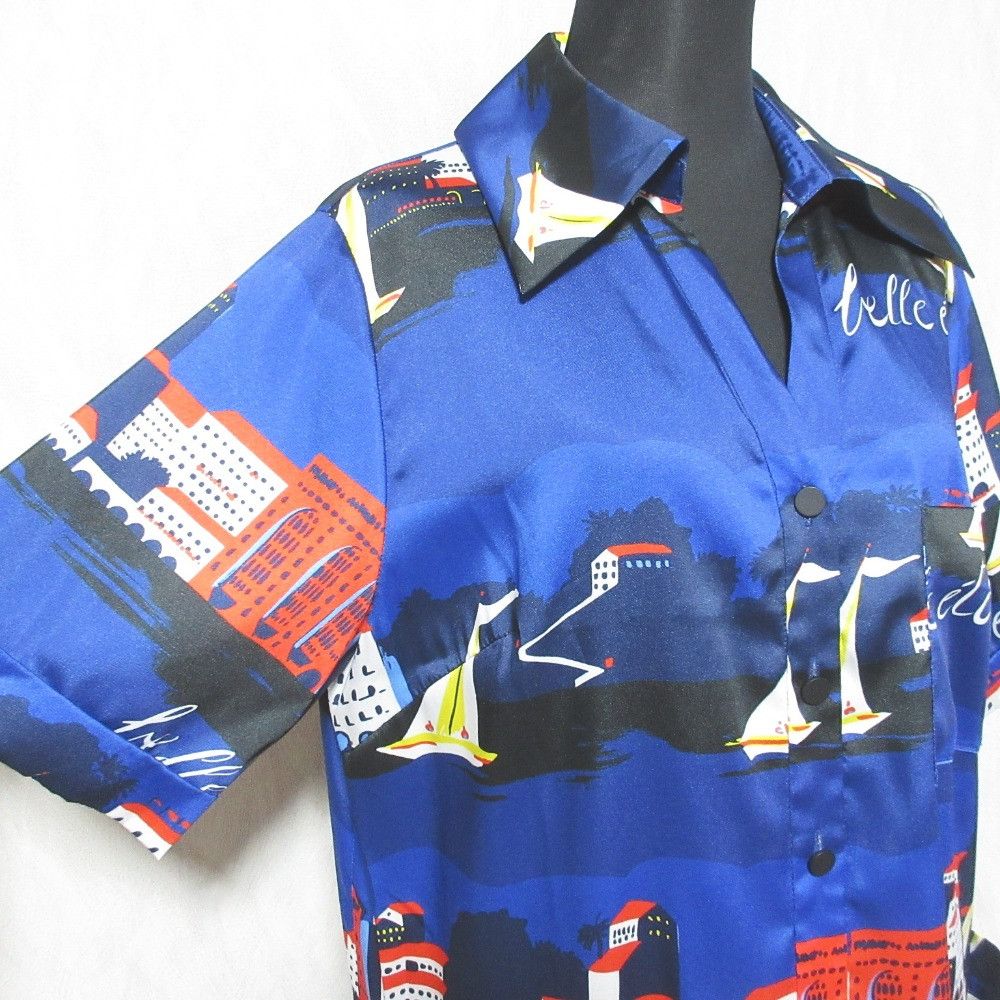 Other Other Grace Class Marine Print Dress Cotton Dresses 0224231026 DUTY FREE for USA Size ONE SIZE - 4 Thumbnail