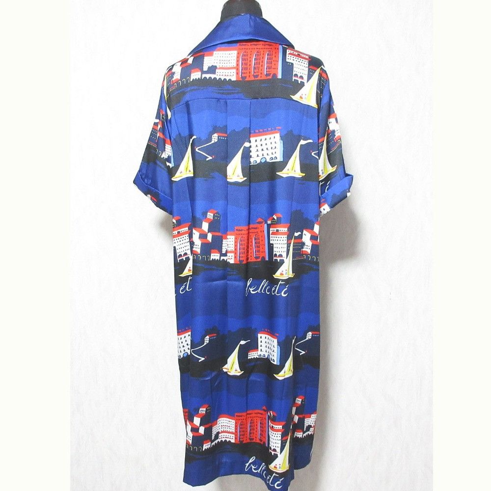 Other Other Grace Class Marine Print Dress Cotton Dresses 0224231026 DUTY FREE for USA Size ONE SIZE - 2 Thumbnail