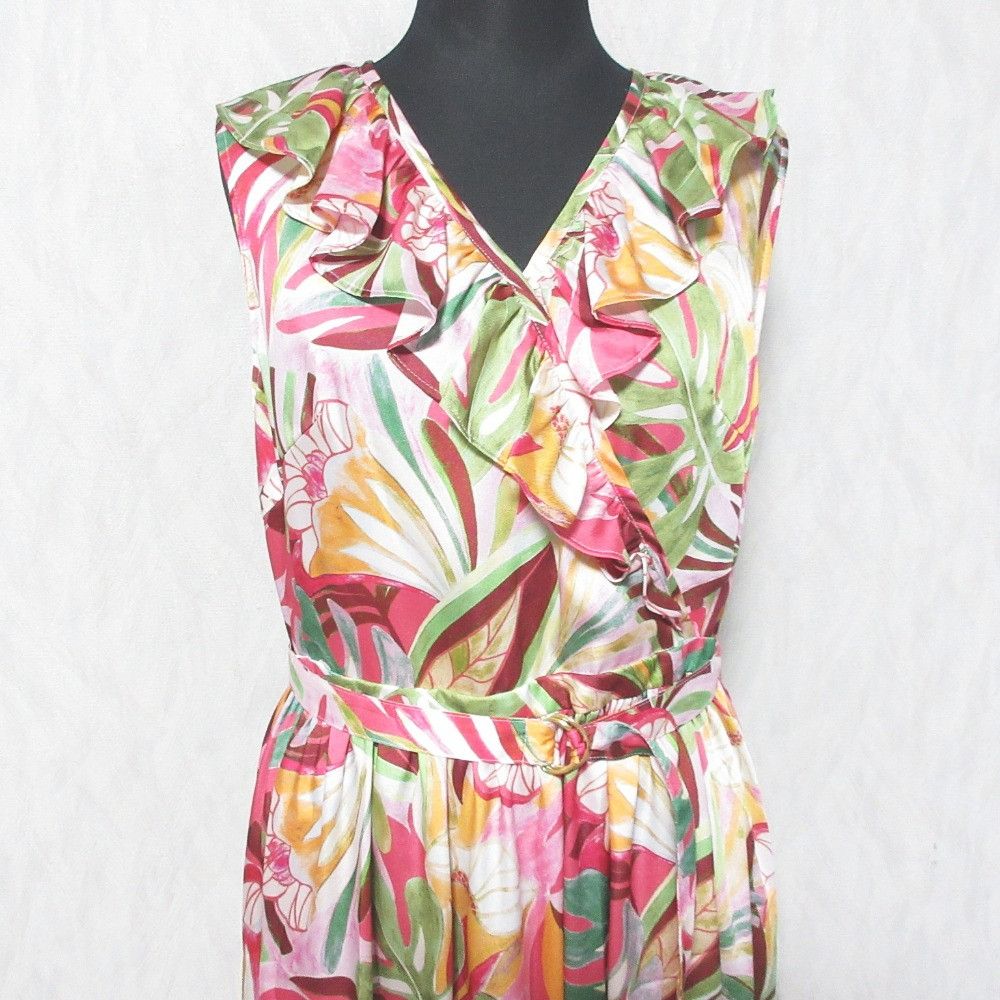 Other Other GRACE CONTINENTAL Leaf Print Dress Others Dresses 0124231015 DUTY FREE for USA Size ONE SIZE - 4 Thumbnail