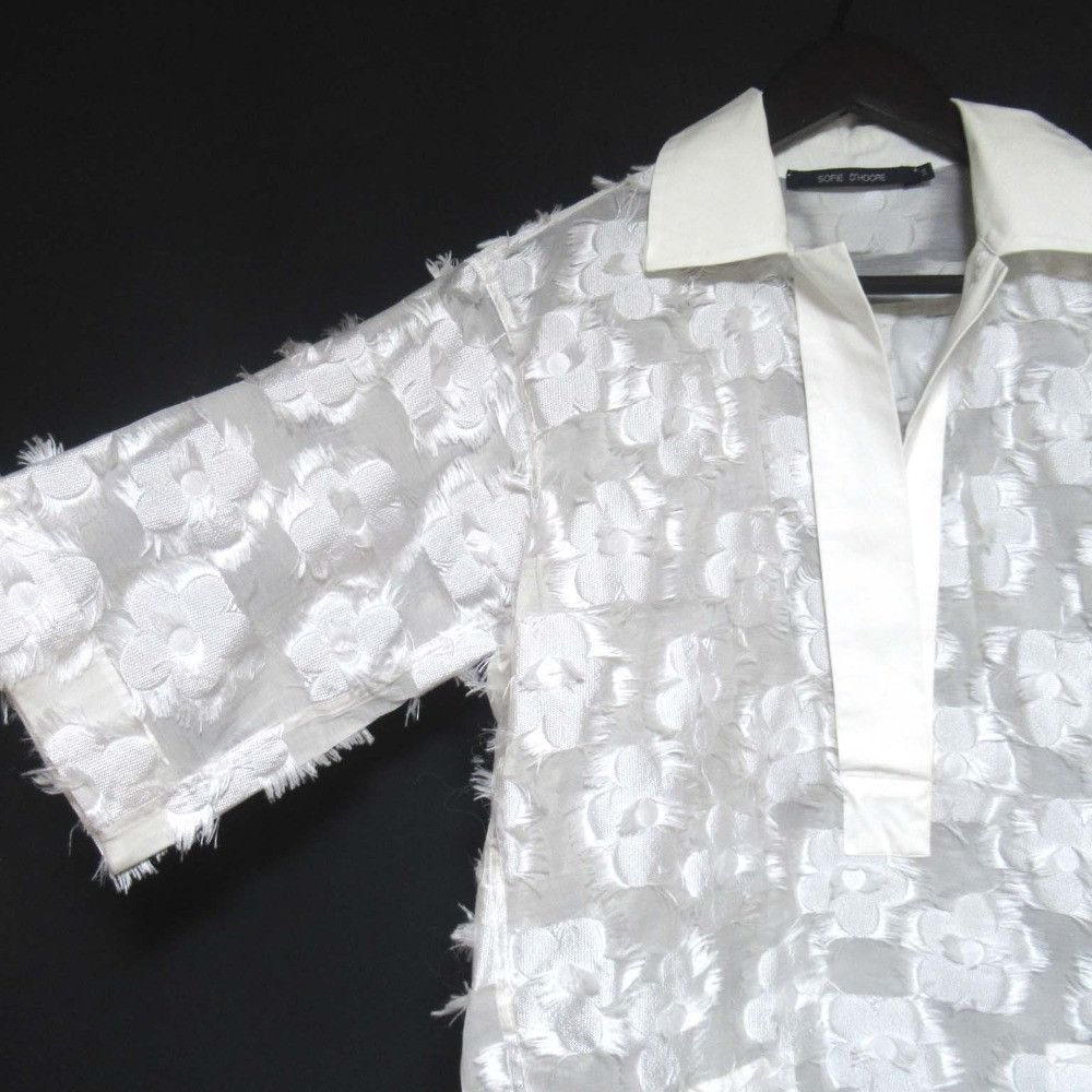 Other Other SOFIE D'HOORE Flowe Jacquard Shirt Dress Others Dresses DUTY FREE for USA Size ONE SIZE - 3 Thumbnail