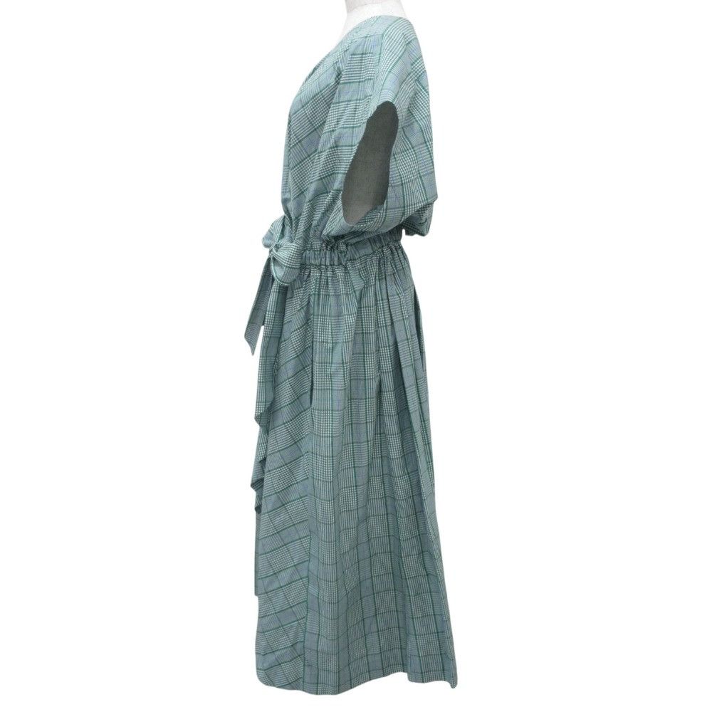 Other Other Blamink M CO CHK CASH WRAP Dress Cotton Dresses 7926-299-0162 DUTY FREE for USA Size ONE SIZE - 3 Thumbnail