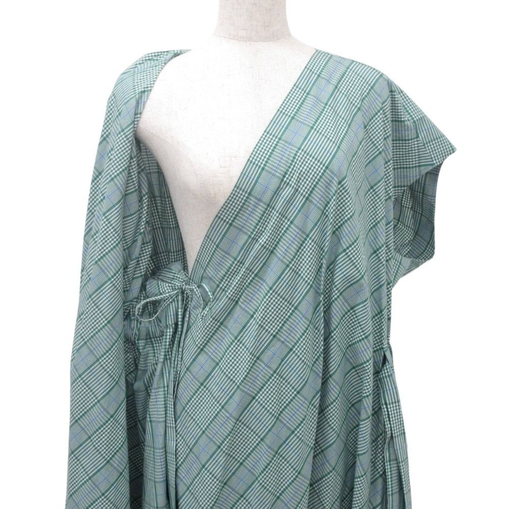 Other Other Blamink M CO CHK CASH WRAP Dress Cotton Dresses 7926-299-0162 DUTY FREE for USA Size ONE SIZE - 6 Thumbnail