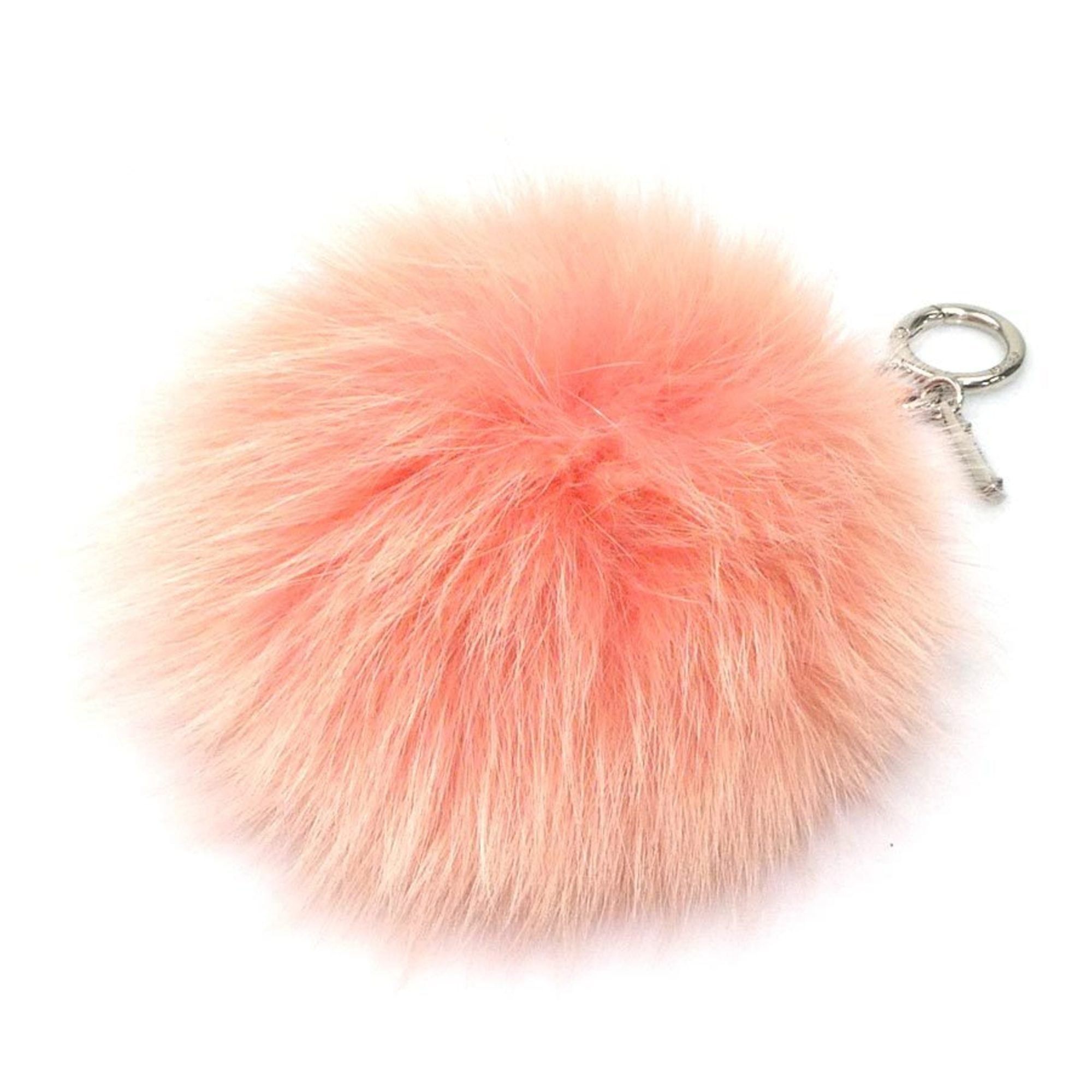 Fendi Fendi Charm Fur/Leather Salmon Pink Women's r10958a Size ONE SIZE - 2 Thumbnail