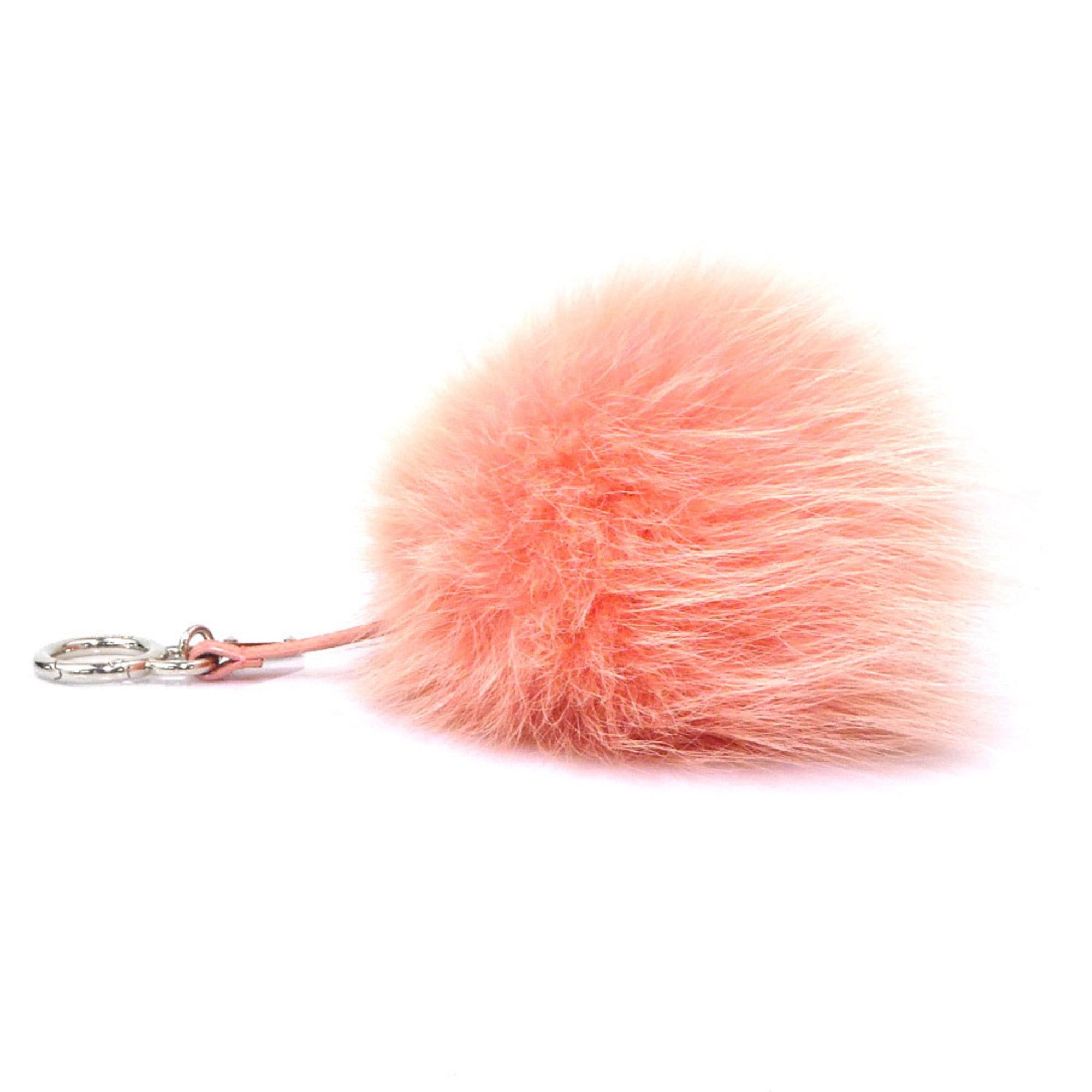 Fendi Fendi Charm Fur/Leather Salmon Pink Women's r10958a Size ONE SIZE - 3 Thumbnail