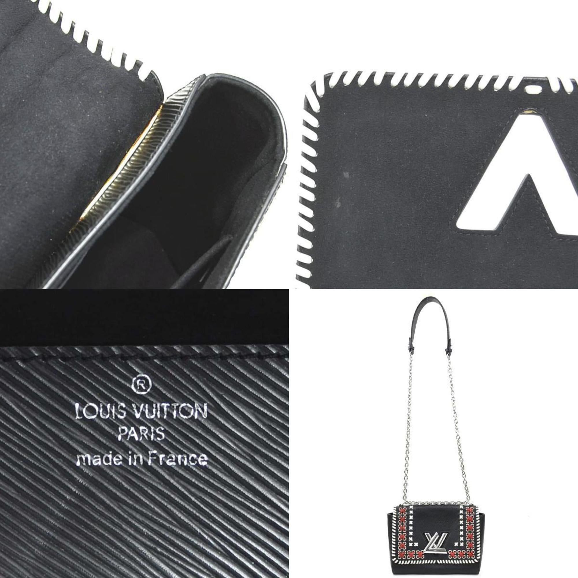 Louis Vuitton Louis Vuitton Epi Twist MM Shoulder Bag in Leather, Black/White/Red, Women's, M42778 90228i Size ONE SIZE - 5 Thumbnail