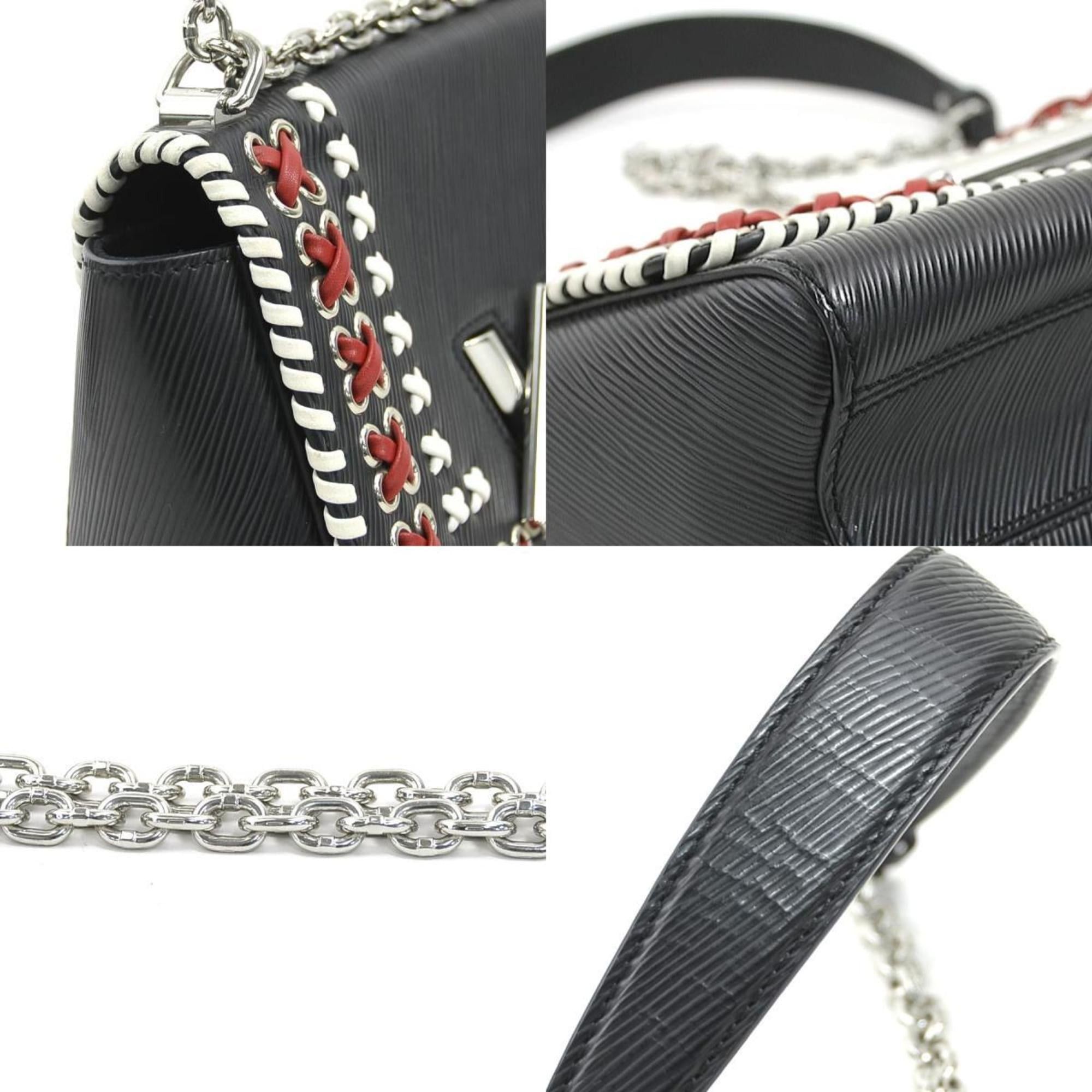 Louis Vuitton Louis Vuitton Epi Twist MM Shoulder Bag in Leather, Black/White/Red, Women's, M42778 90228i Size ONE SIZE - 3 Thumbnail