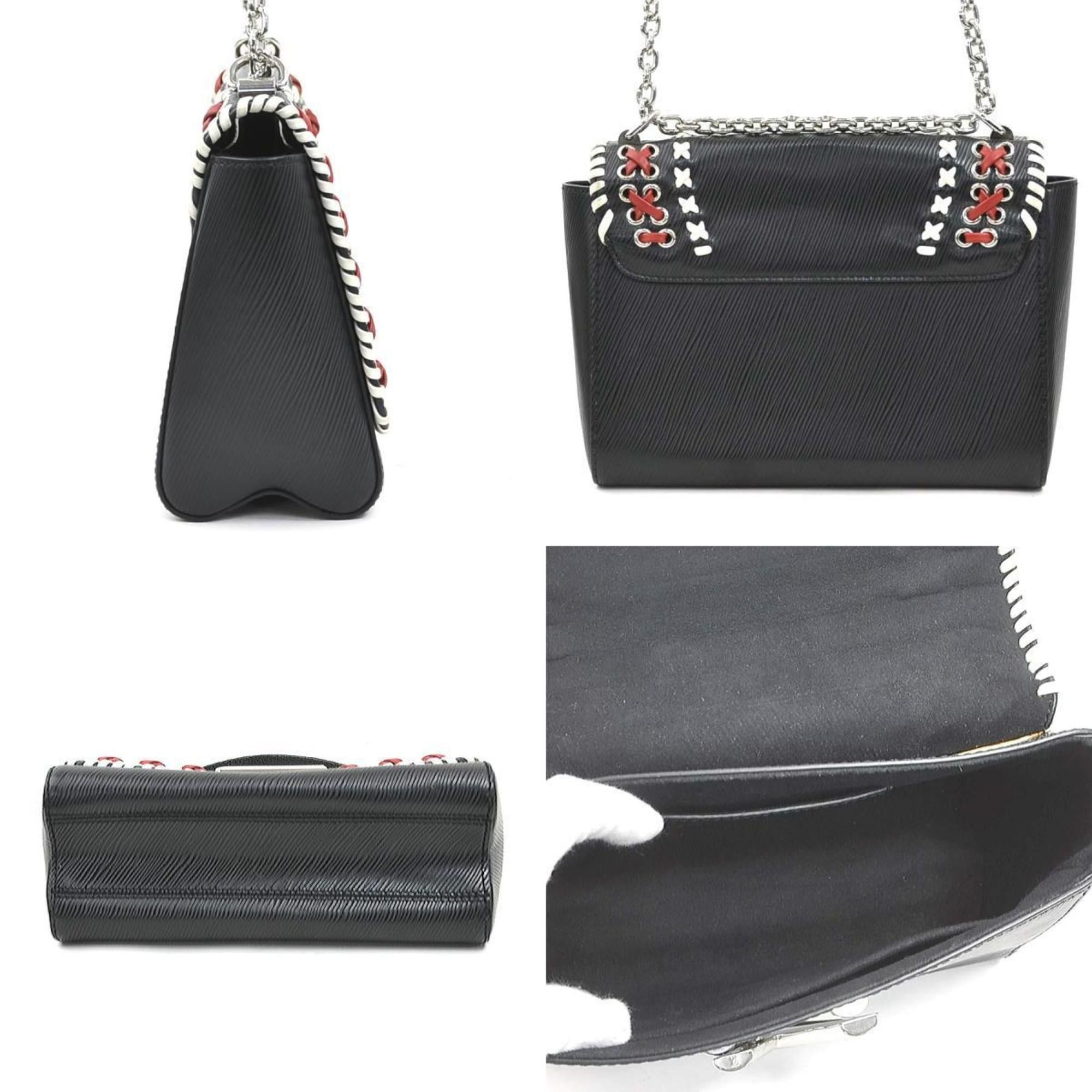 Louis Vuitton Louis Vuitton Epi Twist MM Shoulder Bag in Leather, Black/White/Red, Women's, M42778 90228i Size ONE SIZE - 2 Thumbnail
