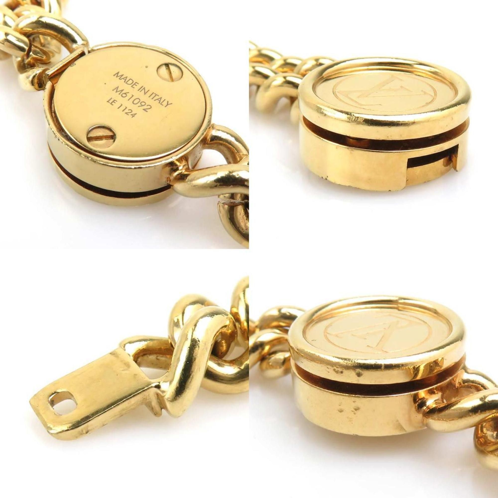 Louis Vuitton Louis Vuitton ID Bracelet, LV Metal, Gold/Silver, Women's, M61092 e61308a Size ONE SIZE - 4 Thumbnail