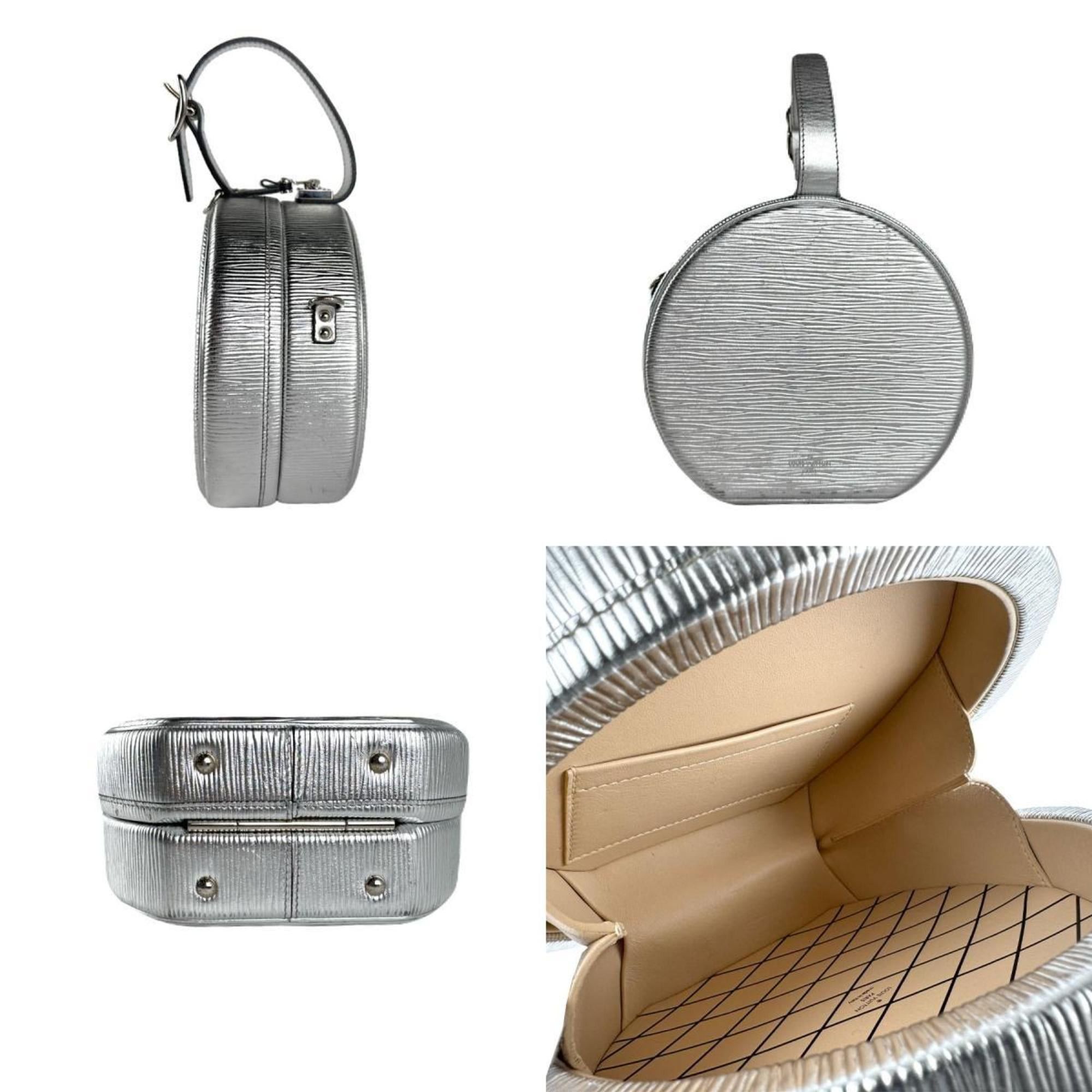 Louis Vuitton Louis Vuitton Epi Leather Petite Boite Chapeau Handbag Shoulder Bag in Silver, Women's, M53074 z8233 Size ONE SIZE - 2 Thumbnail
