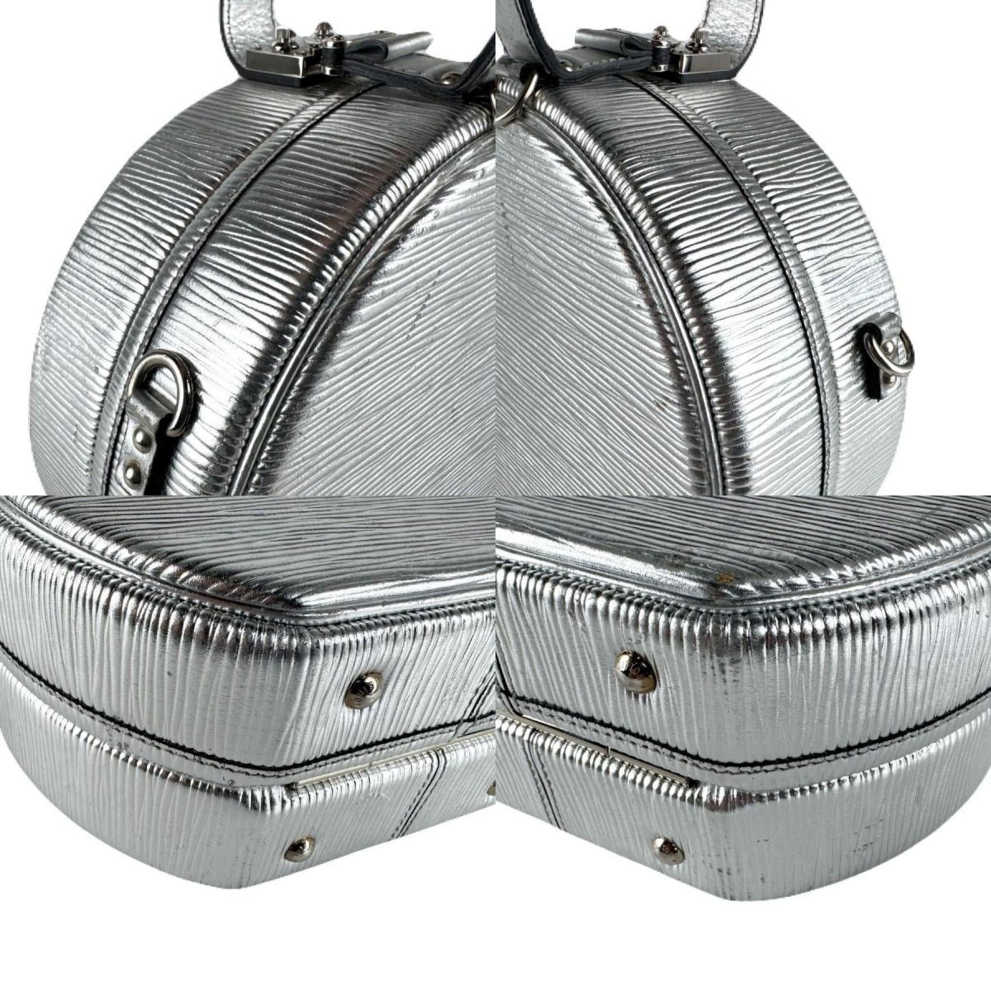Louis Vuitton Louis Vuitton Epi Leather Petite Boite Chapeau Handbag Shoulder Bag in Silver, Women's, M53074 z8233 Size ONE SIZE - 3 Thumbnail