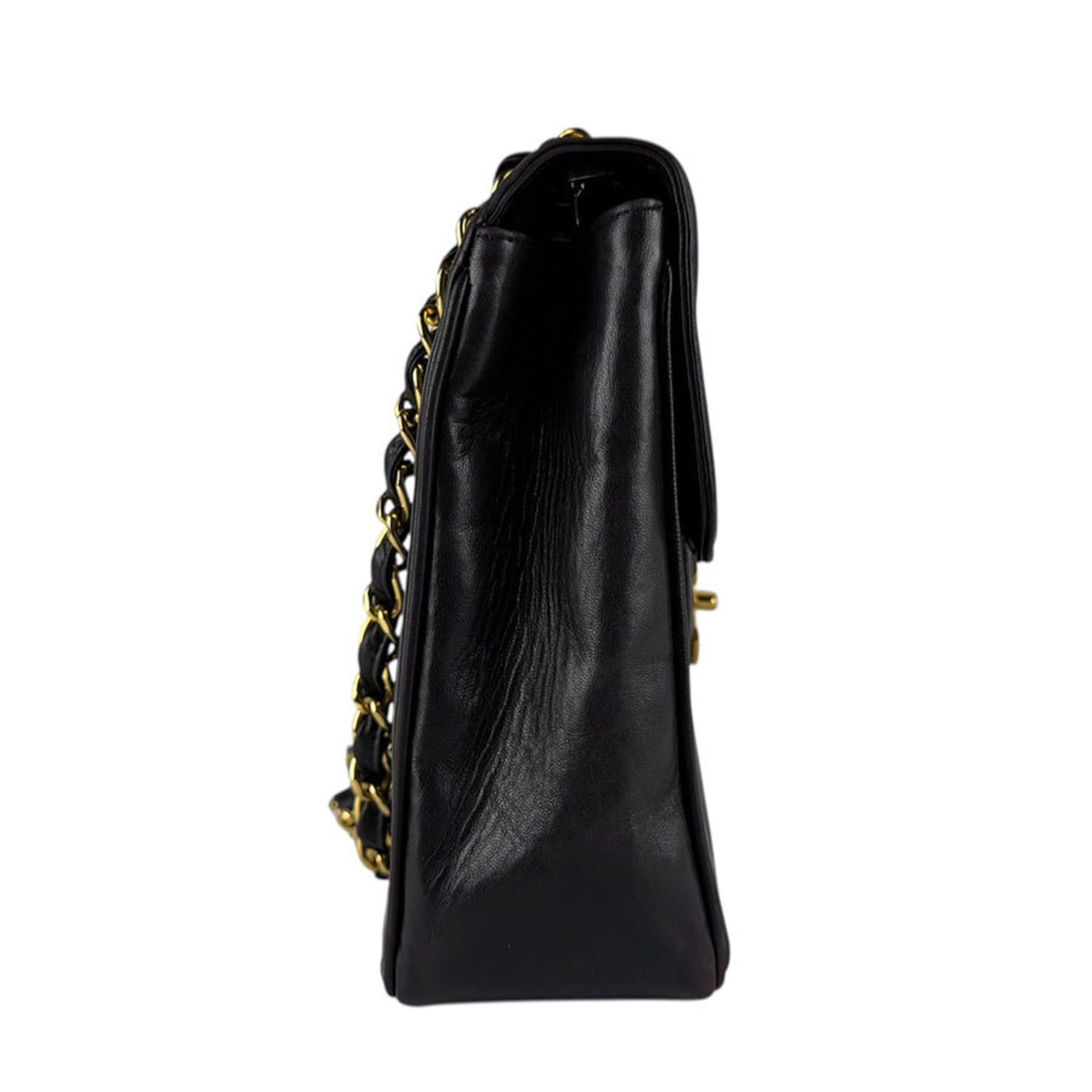 Chanel CHANEL Shoulder Bag Leather/Metal Black/Gold Women's z8182 Size ONE SIZE - 2 Thumbnail