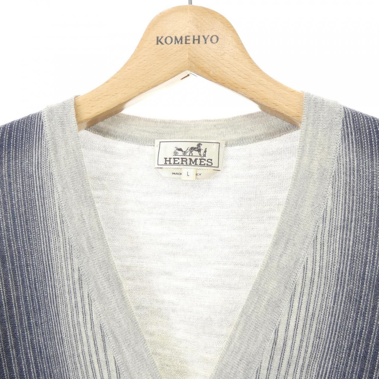 Hermes Hermes Hermès Wool Cardigan Textile Tops DUTY FREE for USA Size ONE SIZE - 5 Thumbnail