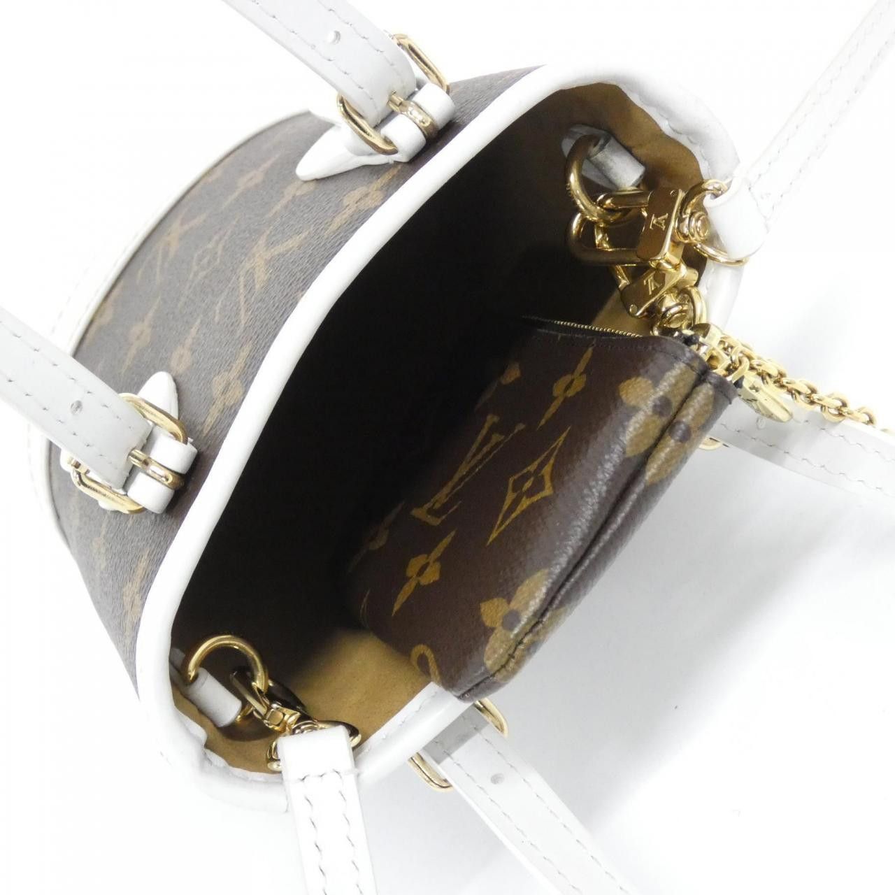 Louis Vuitton Louis Vuitton Louis Vuitton LV Match Monogram Coated Canvas Bucket Bag Textile Crossbody Bag M81489 DUTY FREE for USA Size ONE SIZE - 7 Thumbnail