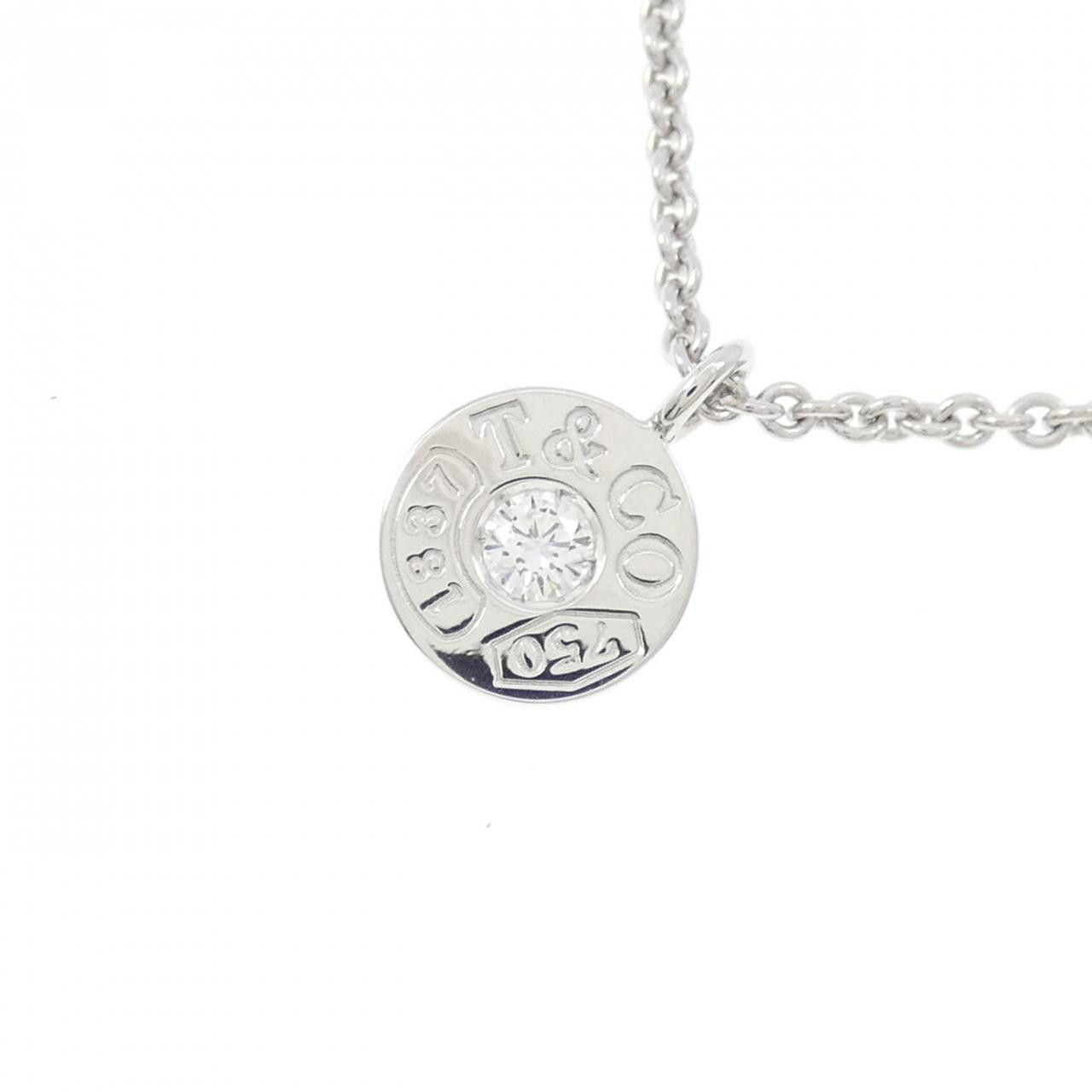 Tiffany & Co. Tiffany & Co. Tiffany 1837 Circle 750 White Gold Diamond Necklace Precious Metal Necklace 60011647 DUTY FREE for USA Size ONE SIZE - 3 Thumbnail