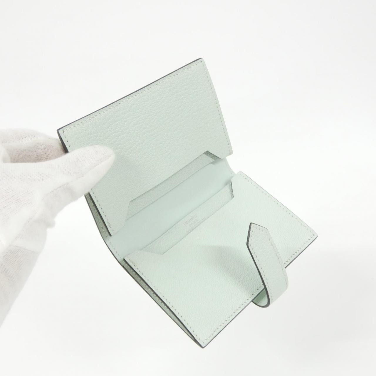 Hermes Hermes Hermès Béarn Chèvre Card Case Leather Card Case K Stamp DUTY FREE for USA Size ONE SIZE - 5 Thumbnail