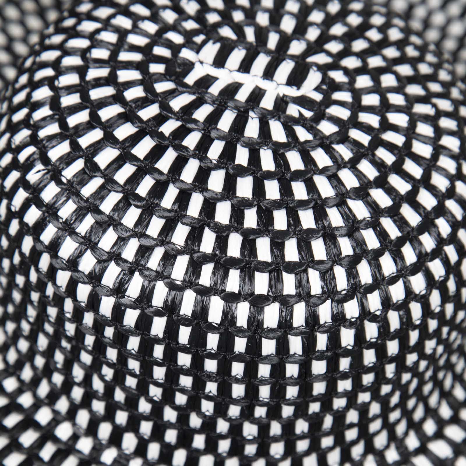 La Perla Black & White Straw Sun Hat Size ONE SIZE - 4 Thumbnail