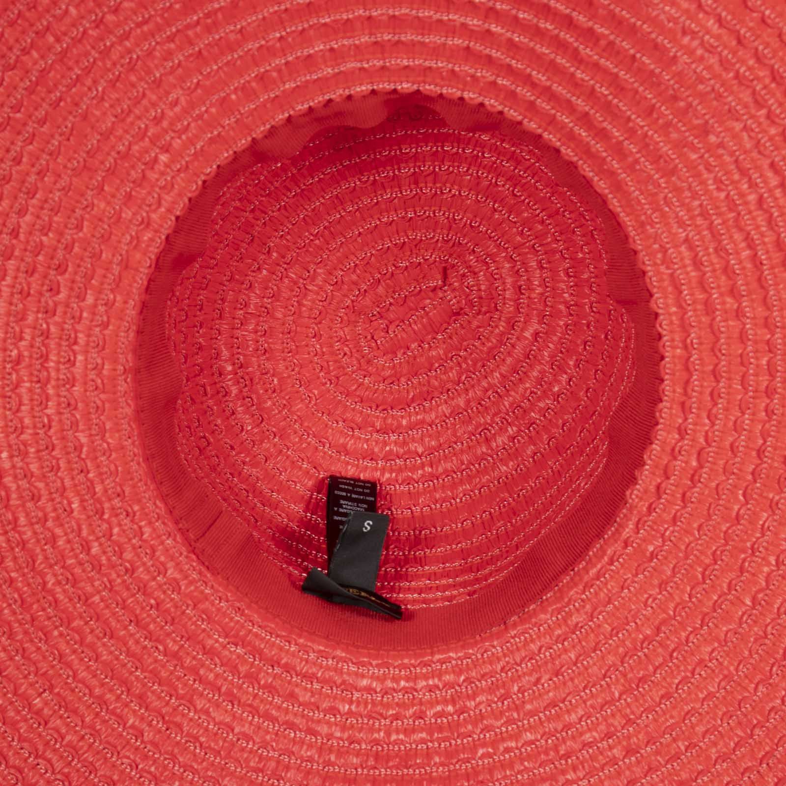 La Perla Red Wide Brim Sun Hat Size ONE SIZE - 5 Thumbnail