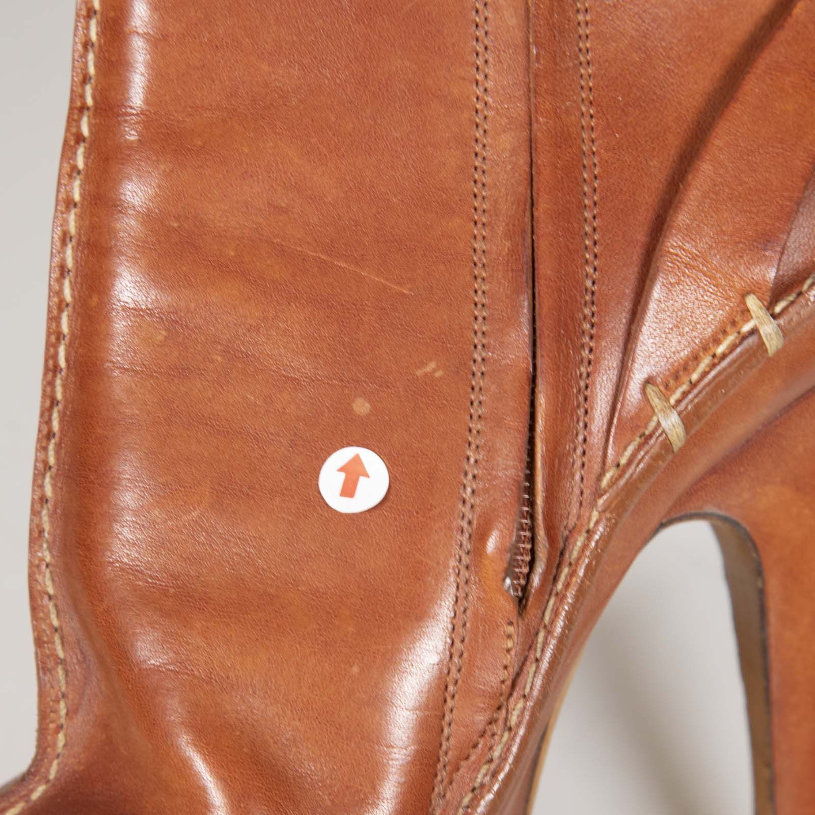 Givenchy Brown Leather Heeled Point Toe Boots Size US 8 / IT 38 - 13 Thumbnail