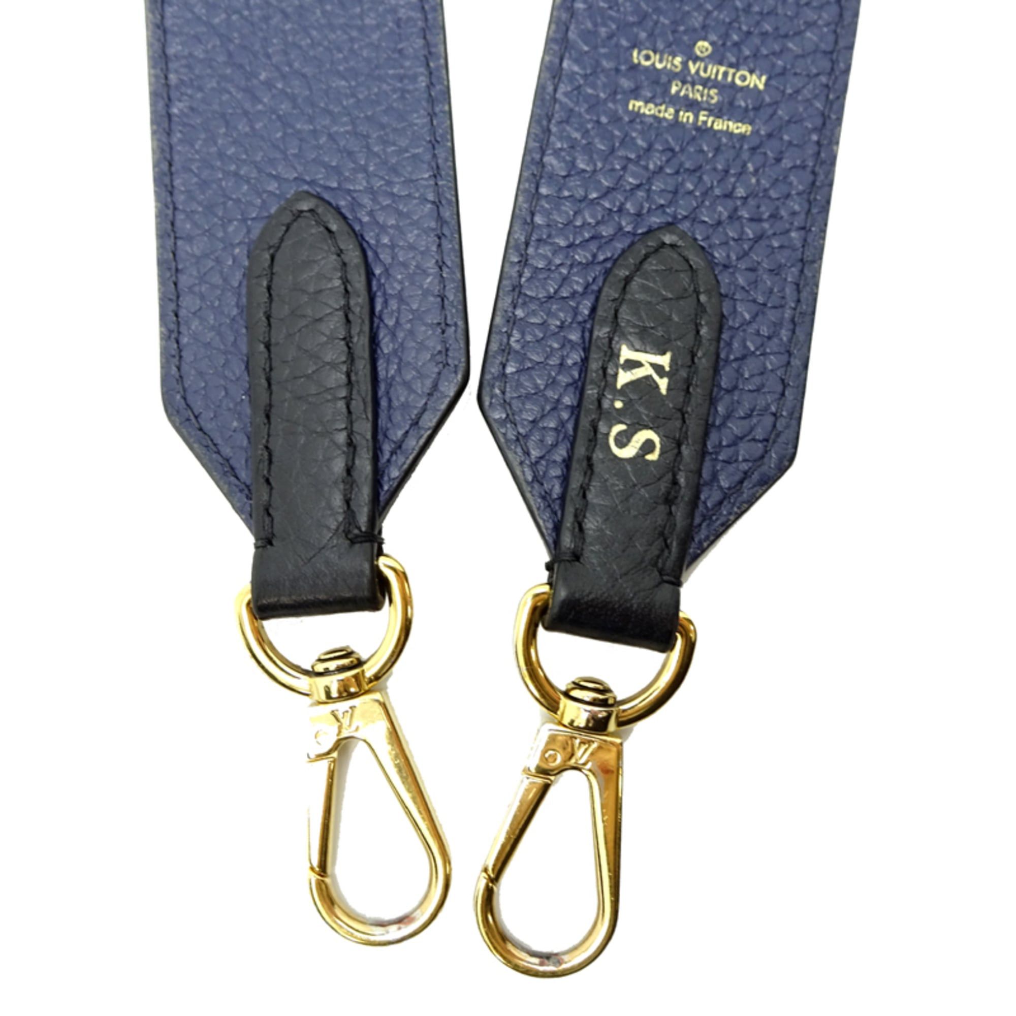 Louis Vuitton Louis Vuitton Women's Shoulder Strap Leather Navy with Initials "K.S." Size ONE SIZE - 9 Thumbnail