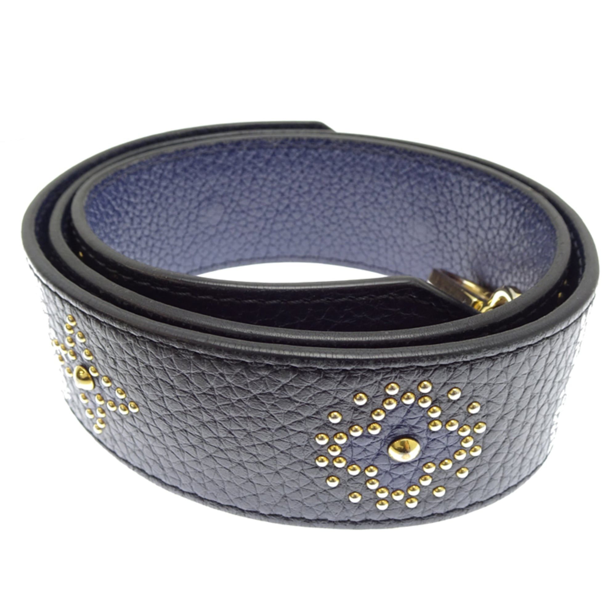Louis Vuitton Louis Vuitton Women's Shoulder Strap Leather Navy with Initials "K.S." Size ONE SIZE - 5 Thumbnail