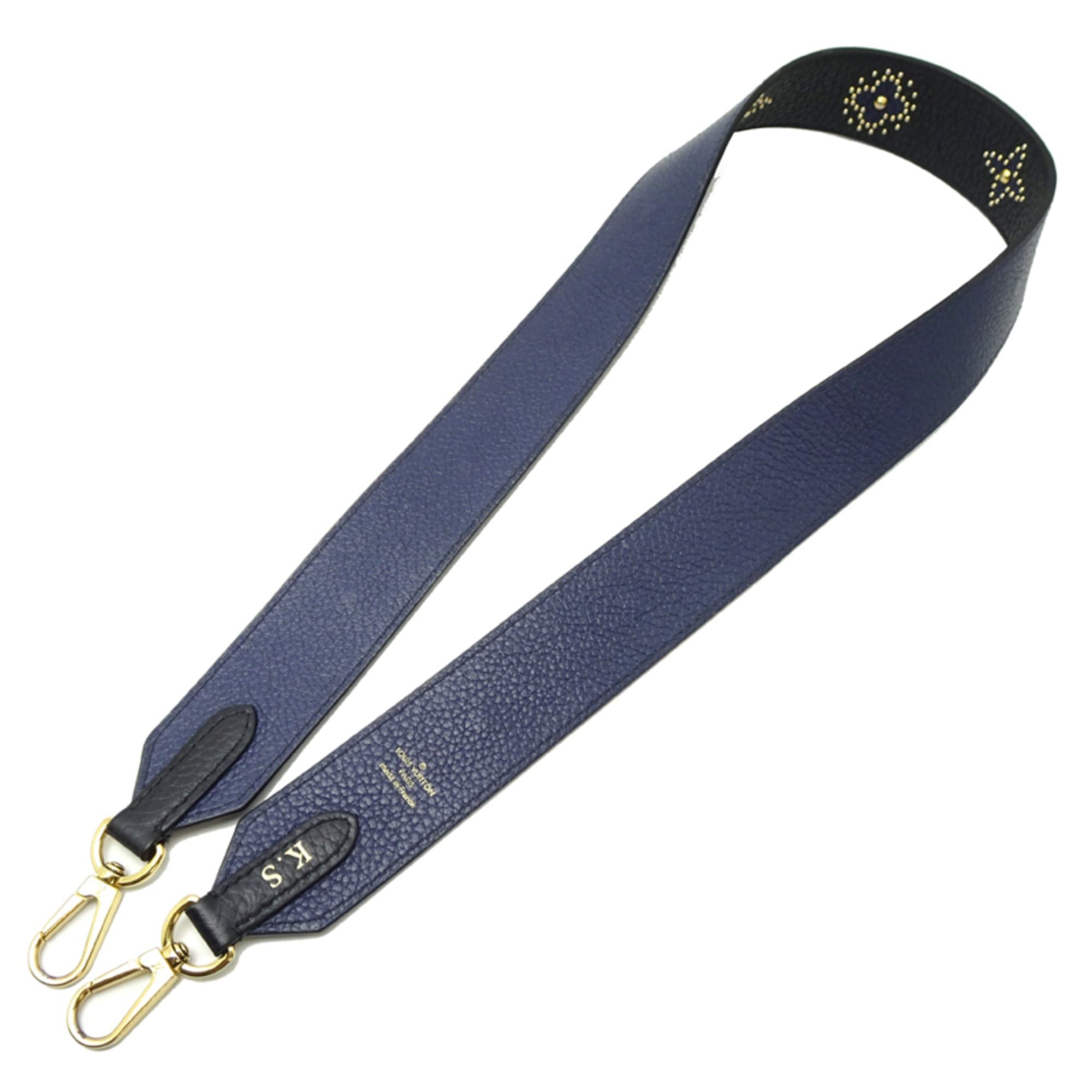 Louis Vuitton Louis Vuitton Women's Shoulder Strap Leather Navy with Initials "K.S." Size ONE SIZE - 2 Thumbnail