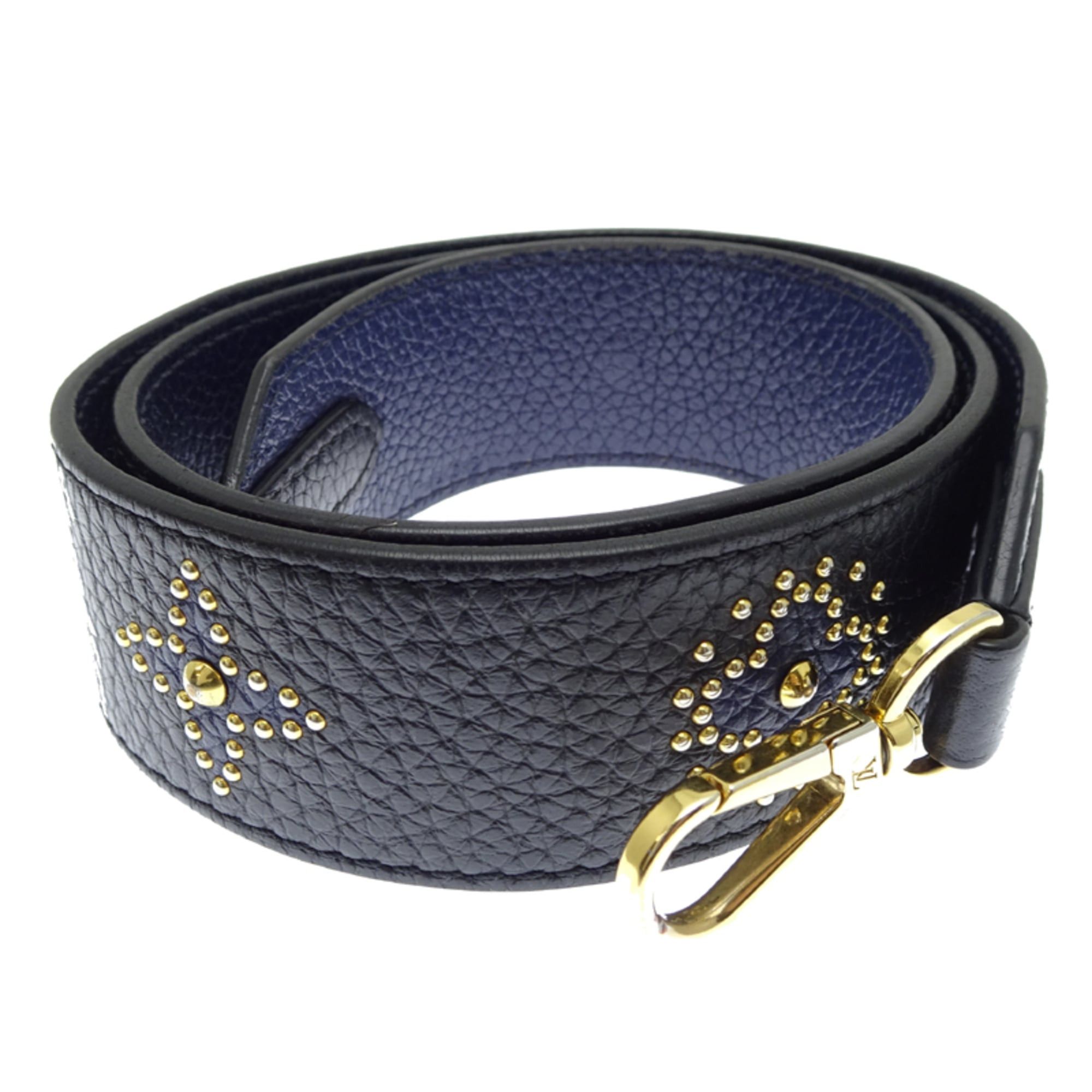Louis Vuitton Louis Vuitton Women's Shoulder Strap Leather Navy with Initials "K.S." Size ONE SIZE - 3 Thumbnail