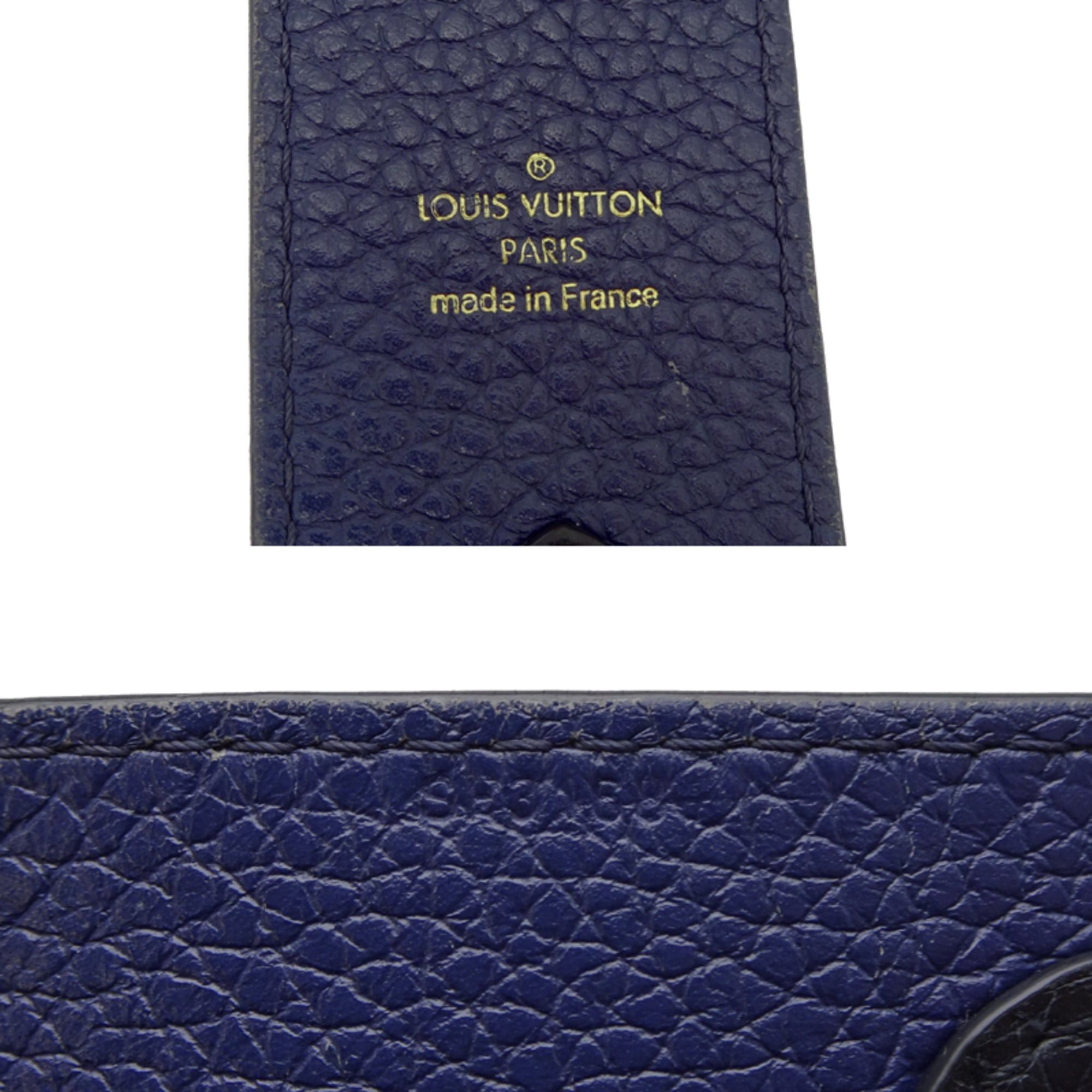 Louis Vuitton Louis Vuitton Women's Shoulder Strap Leather Navy with Initials "K.S." Size ONE SIZE - 7 Thumbnail