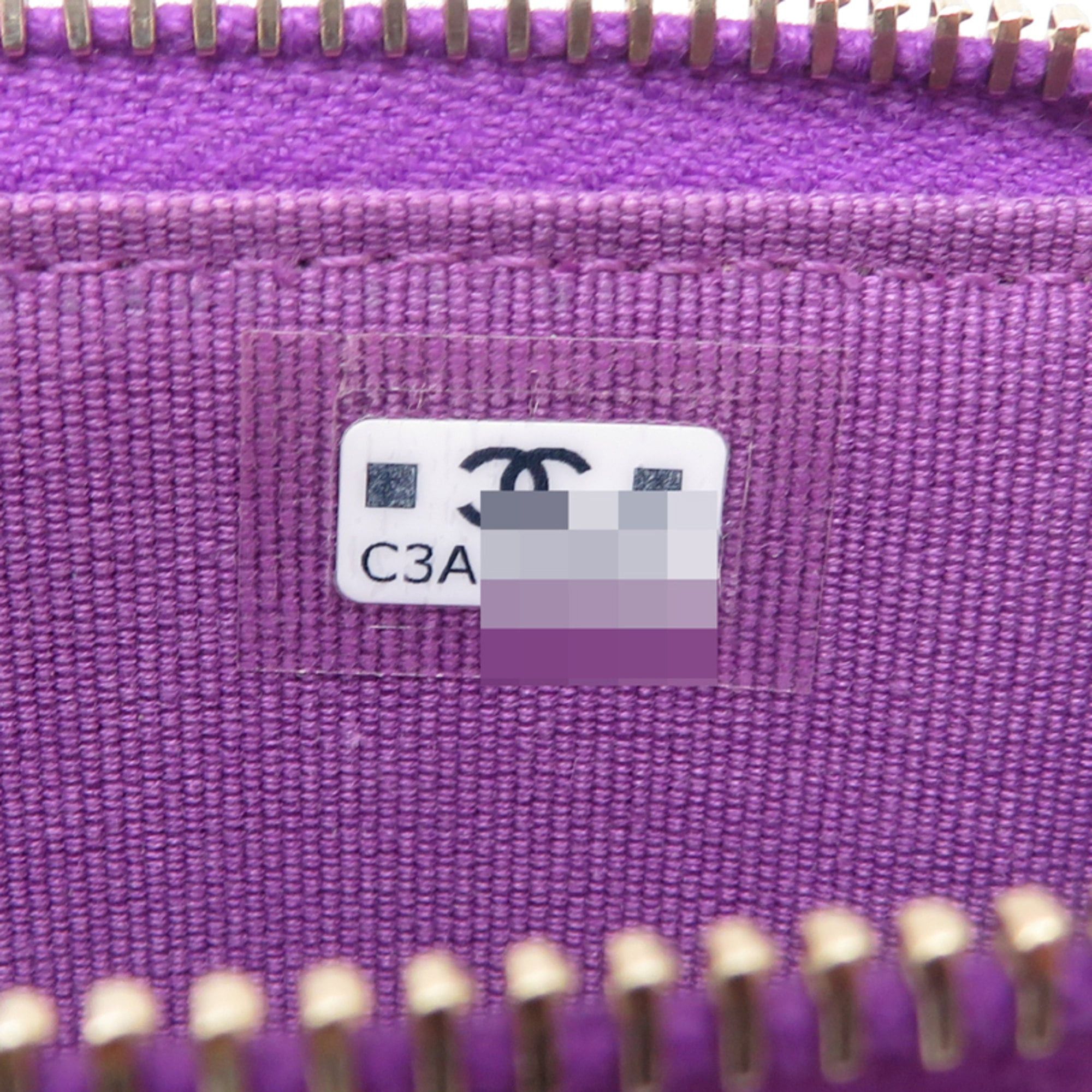 Chanel Chanel Fragment Wallet/Coin Case Women's Business Card AP2570 Caviar Leather Purple Size ONE SIZE - 6 Thumbnail