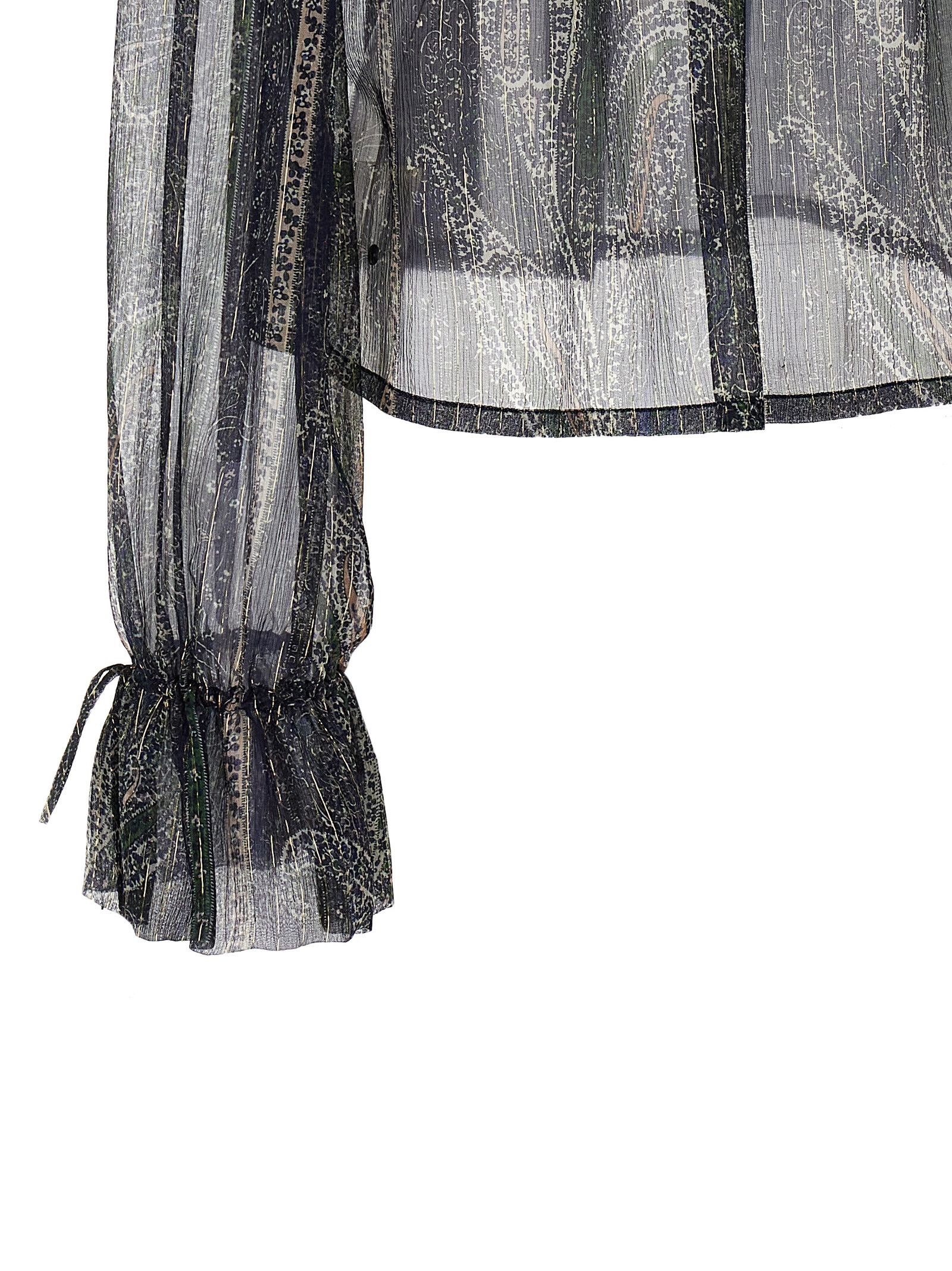 Saint Laurent Paris Lurex Blouse Size XS / US 0-2 / IT 36-38 - 4 Thumbnail