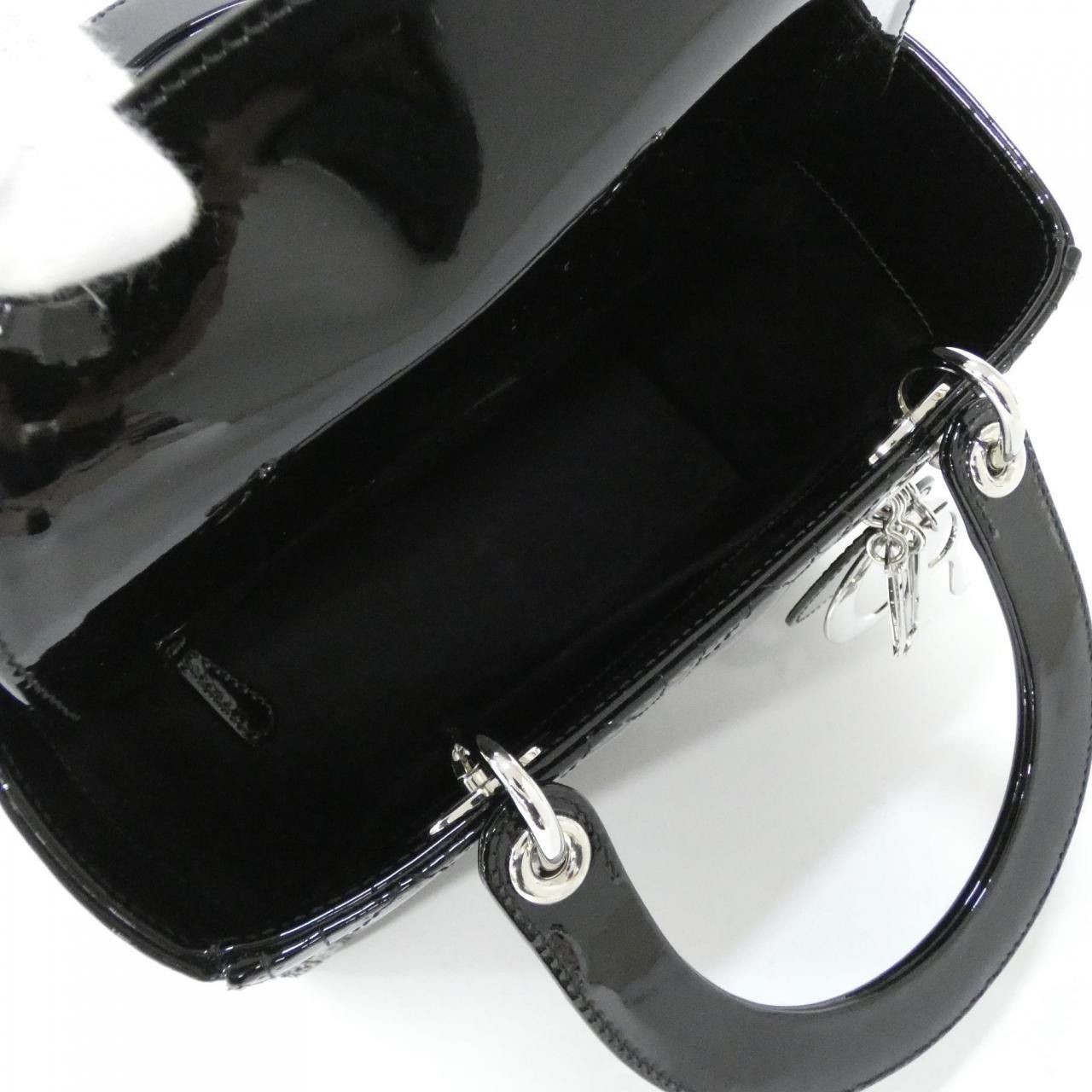 Dior Dior Christian Dior Lady Dior Patent Bag Plastic / Synthetic Handbag M0565PWCB DUTY FREE for USA Size ONE SIZE - 6 Thumbnail