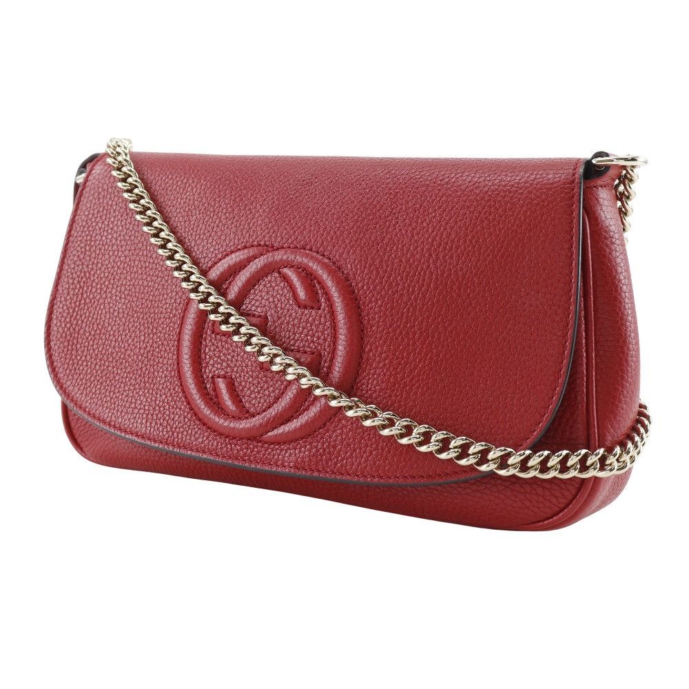 Gucci Gucci Gucci Soho Interlocking G Leather Shoulder Bag Leather Shoulder Bag 536224 DUTY FREE for USA Size ONE SIZE - 2 Thumbnail